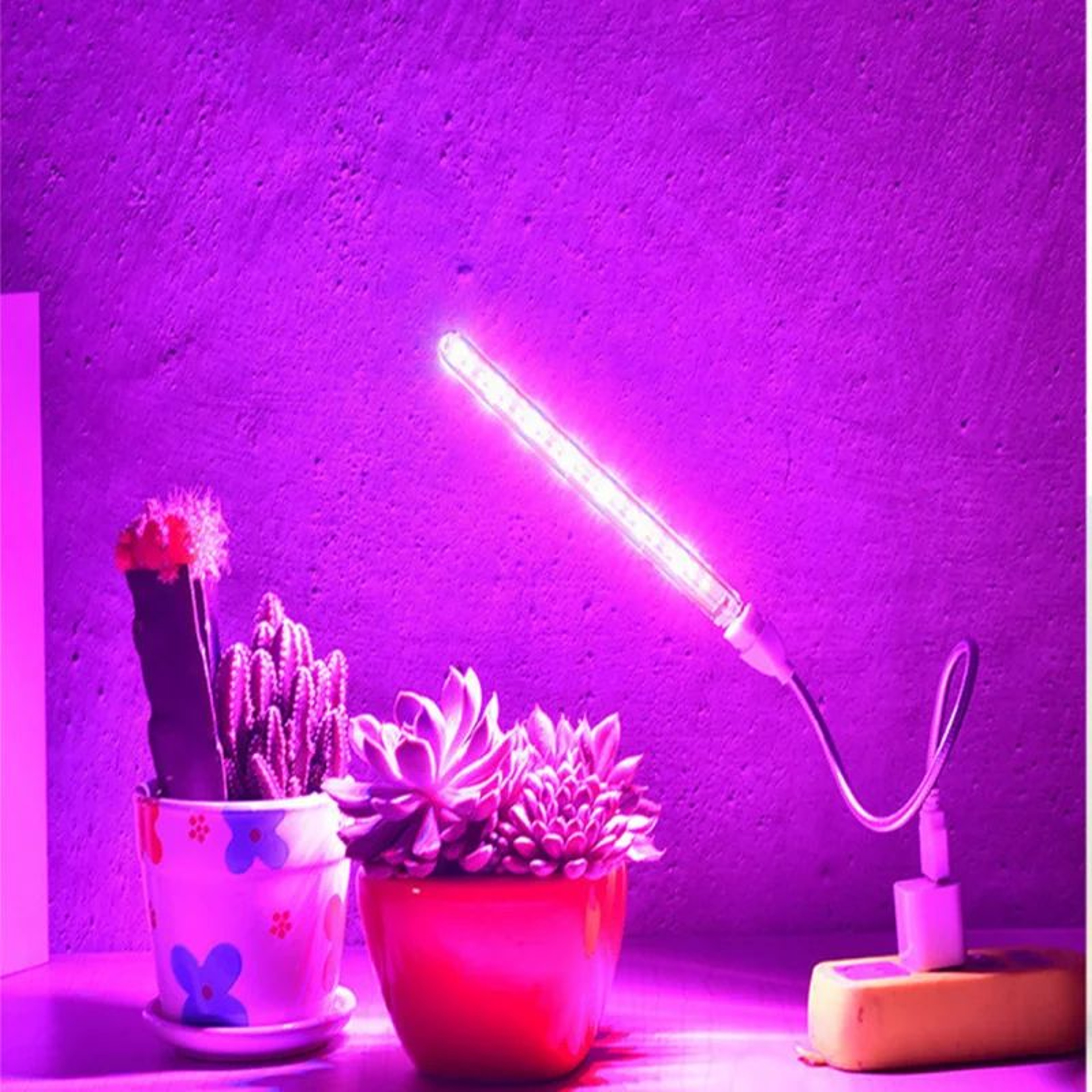 5V USB Full Spectrum LED Grow Light With Flexible Neck For Indoor Plants 3