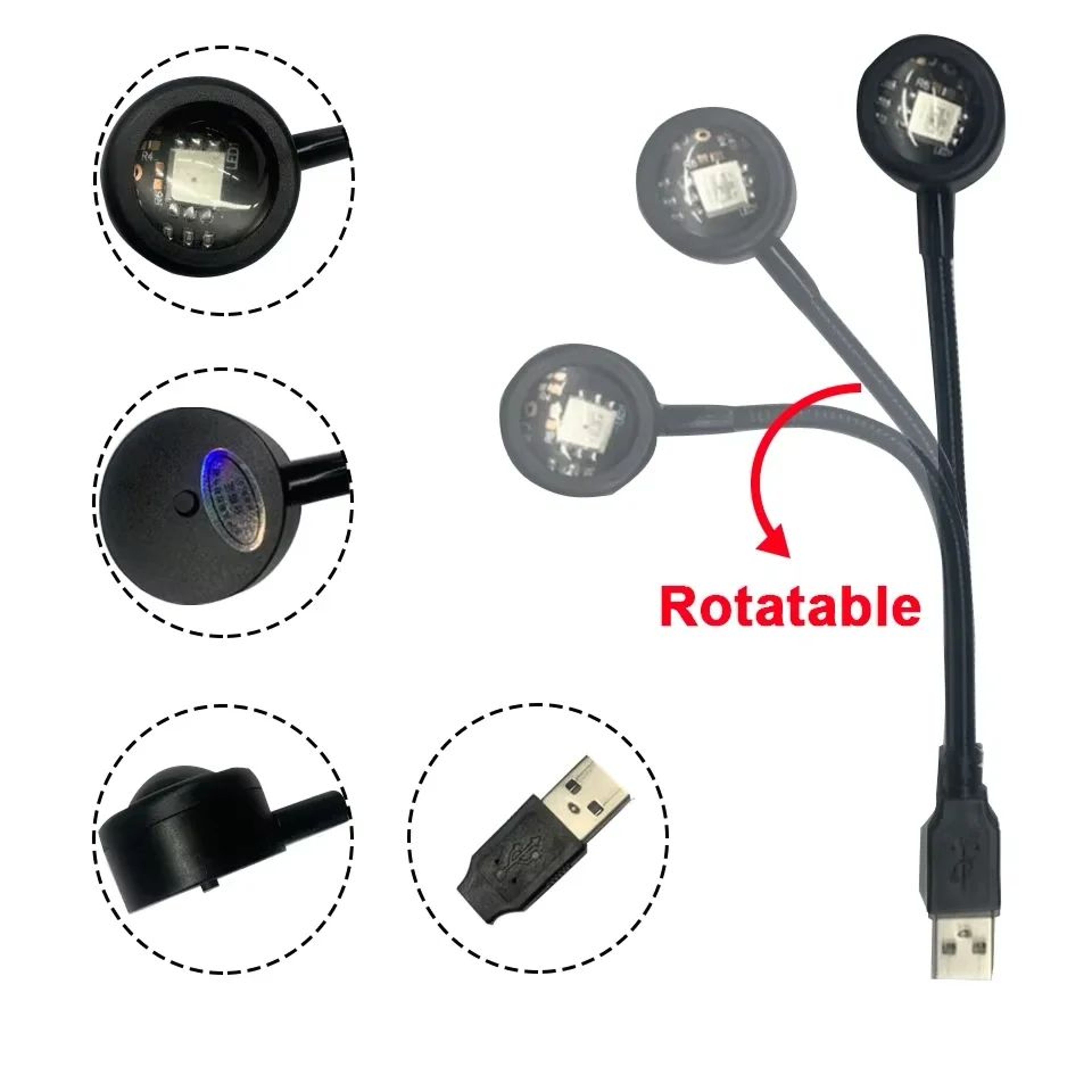 HOMEFISH LED Sunset Projection Lamp USB Mood Light For Room Decor 2
