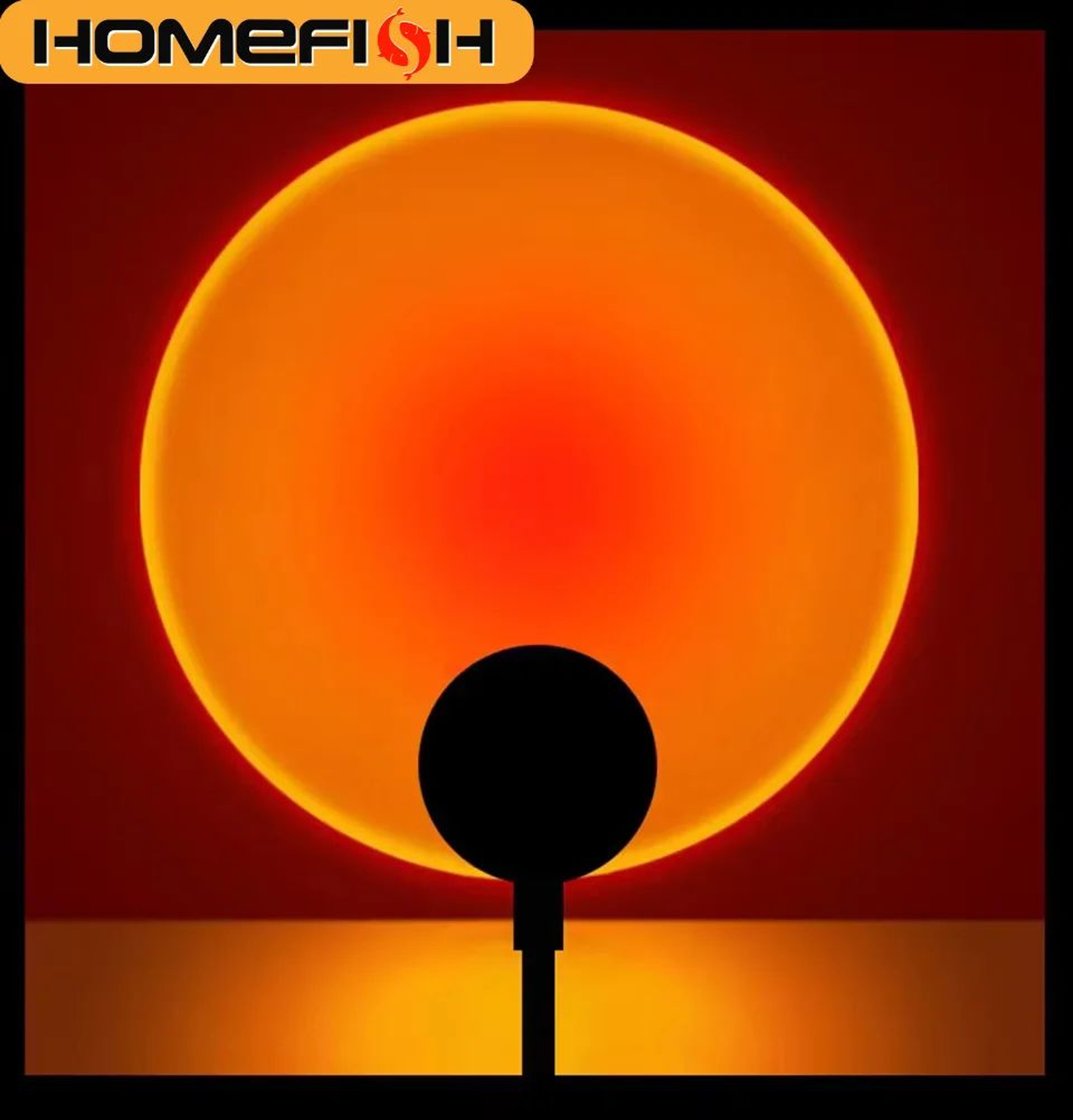 HOMEFISH LED Sunset Projection Lamp USB Mood Light For Room Decor 3