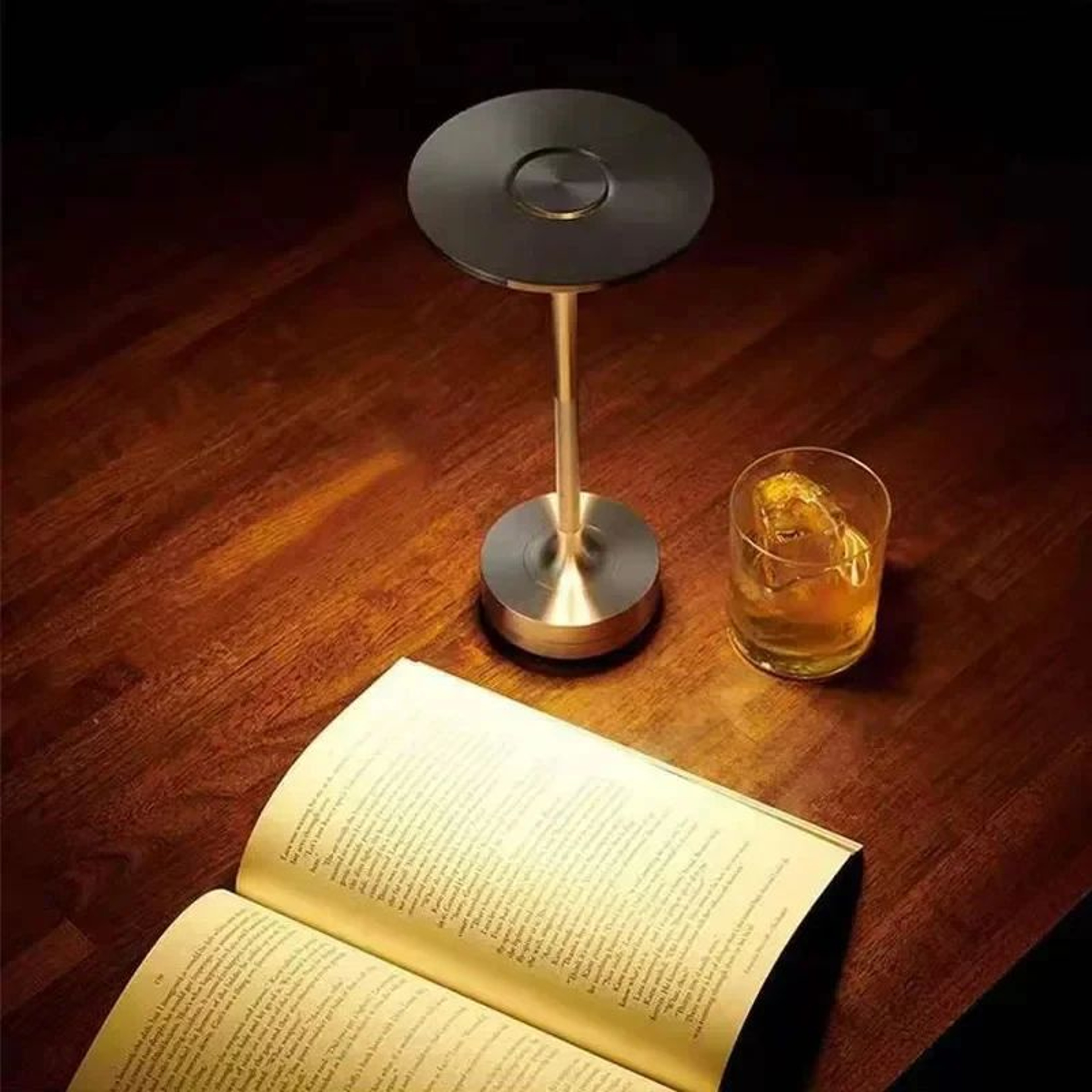Retro Rechargeable LED Table Lamp With Touch Dimming And USB Charging 1