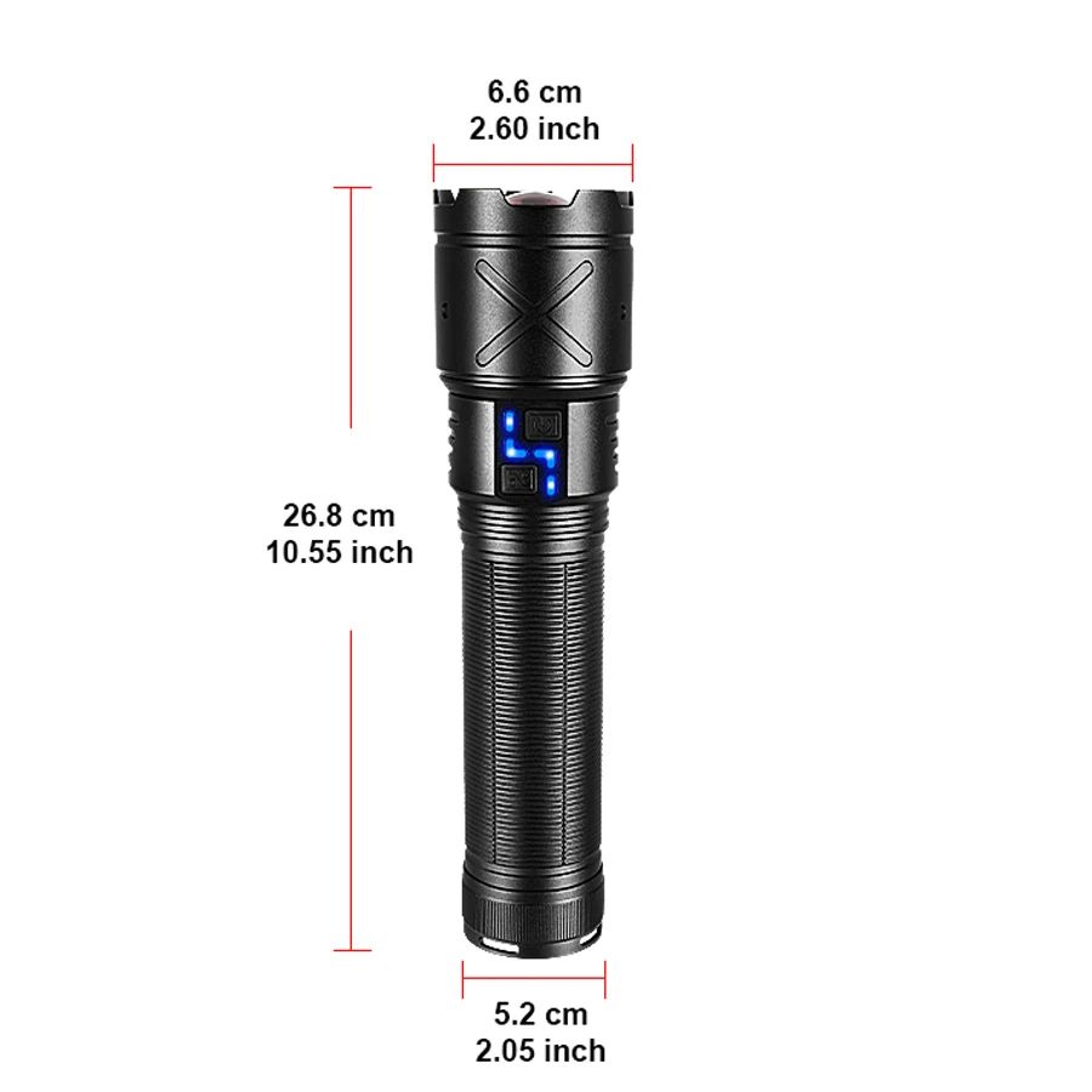 USB Rechargeable LED Zoom Flashlight For Camping Fishing And Work 7