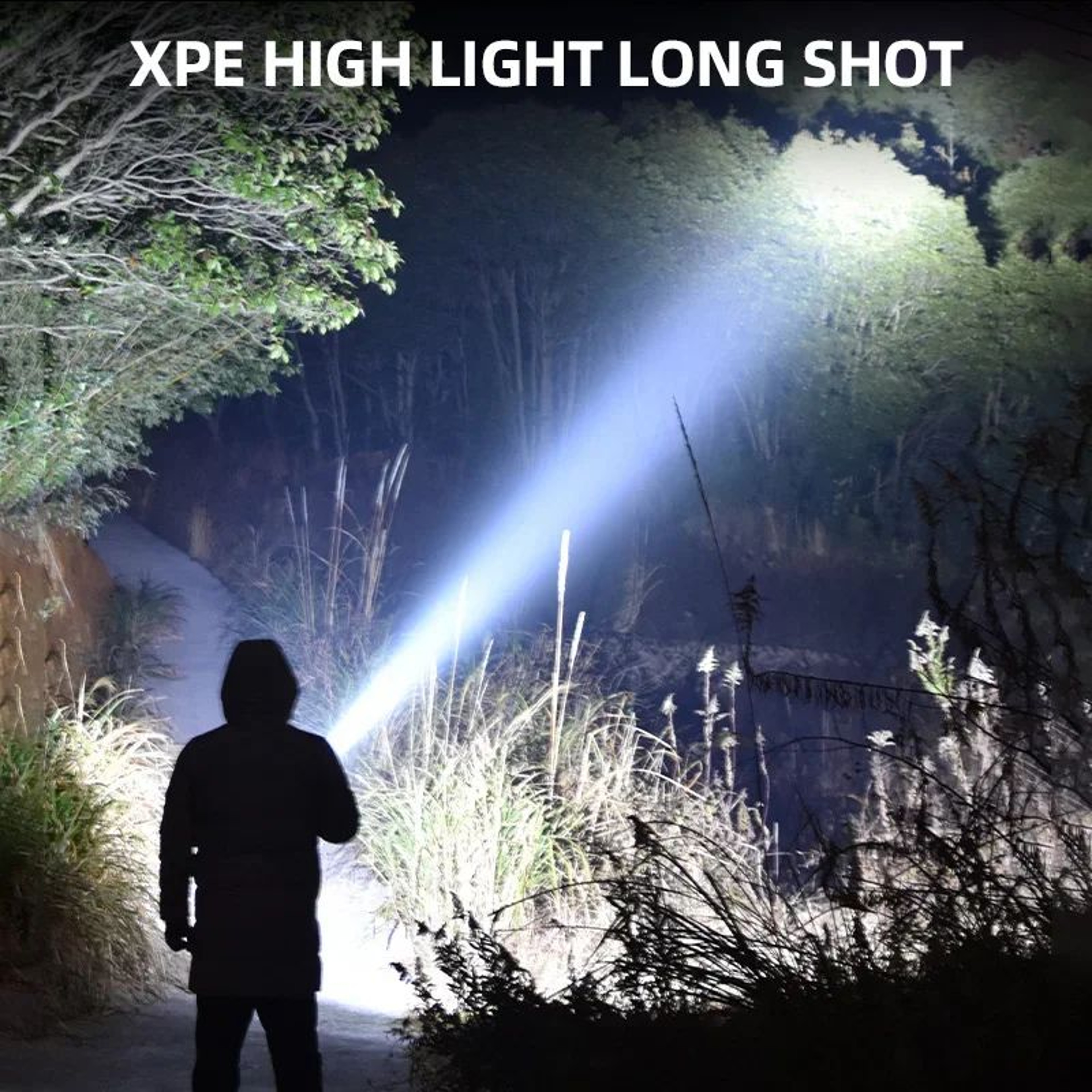 Rechargeable LED Flashlight With Side Light And Multiple Lighting Modes 4