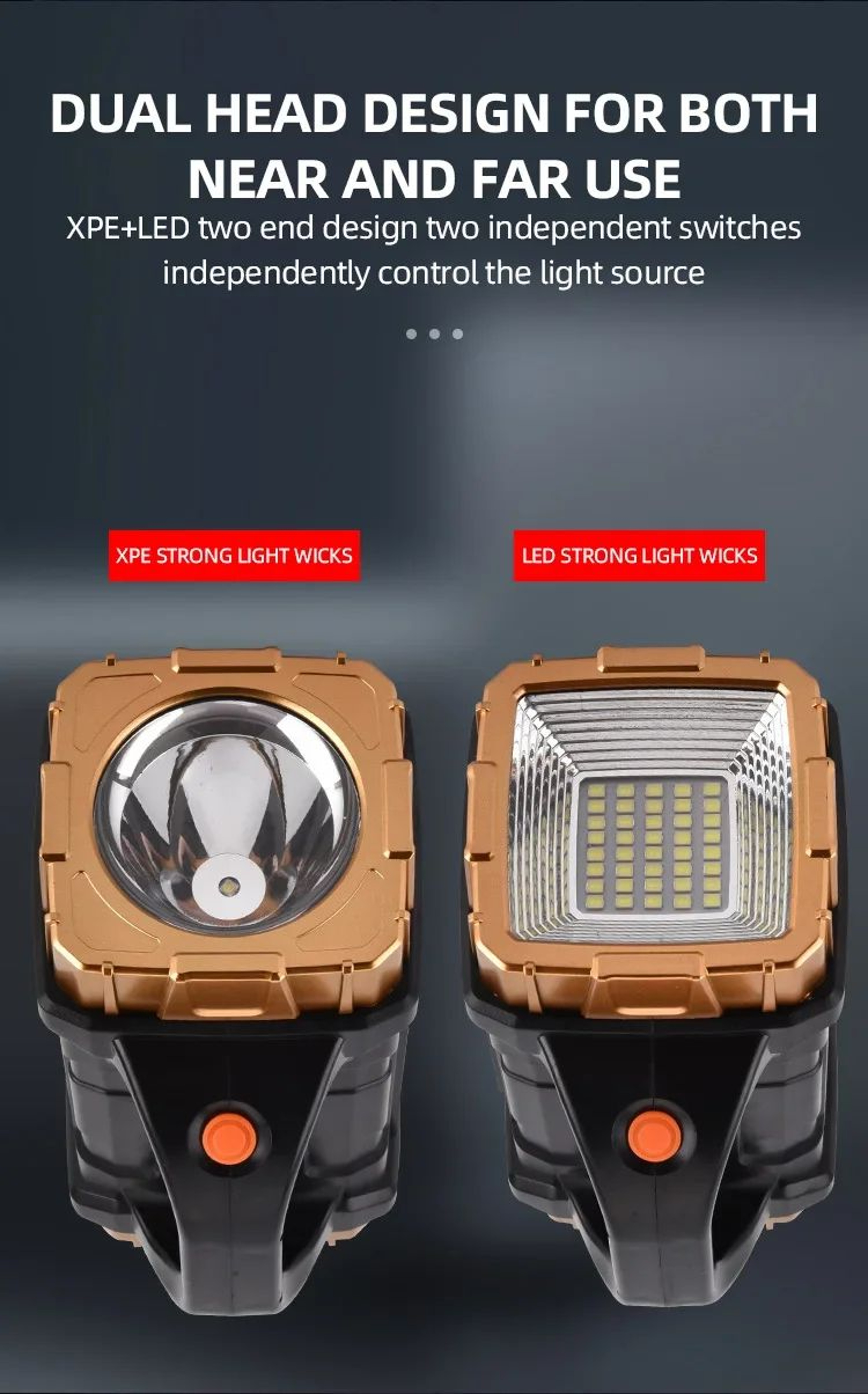 Rechargeable LED Flashlight With Side Light And Multiple Lighting Modes 6