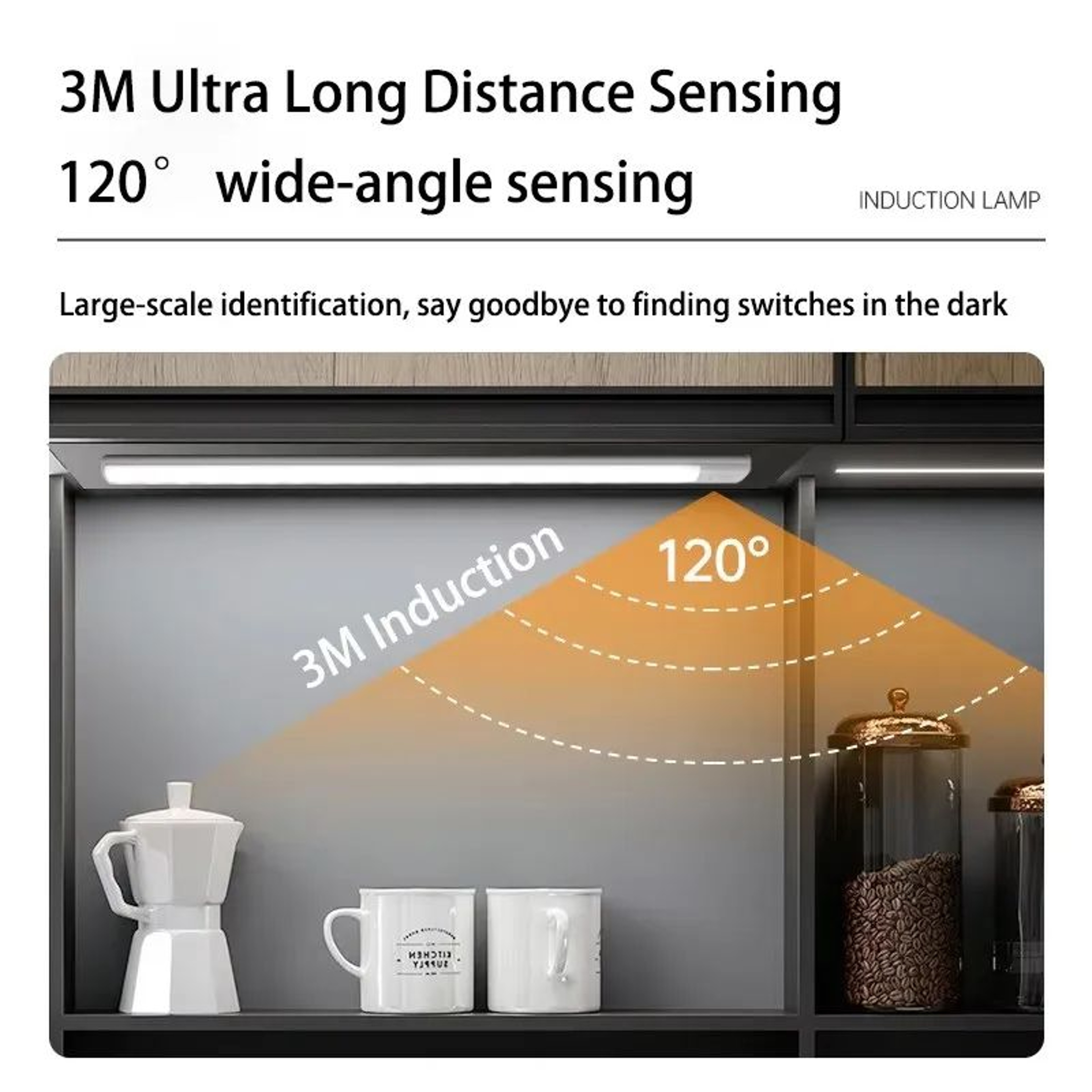 Rechargeable Magnetic LED Bar Light With Motion Sensor For Cabinets And Bedside 2