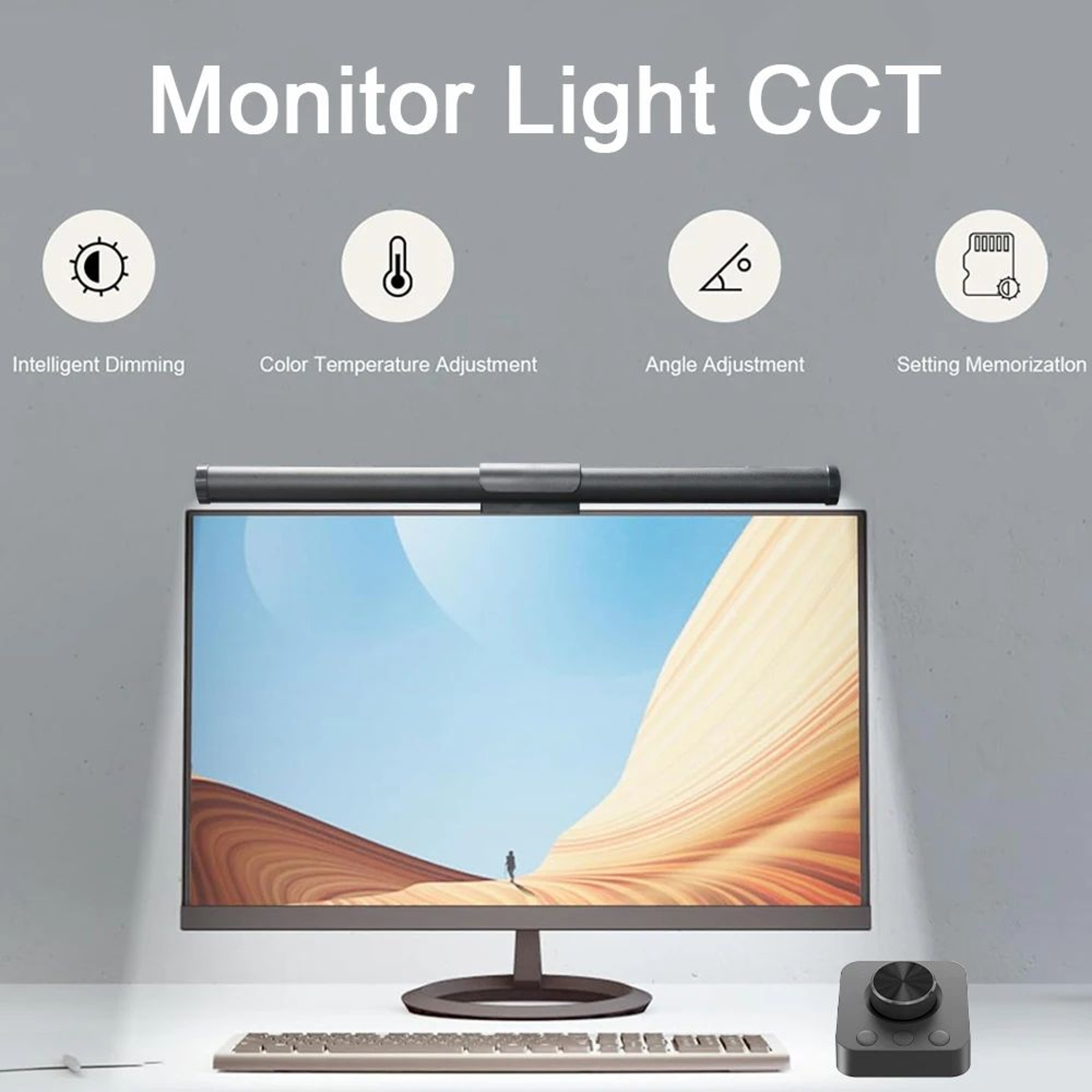 Dimmable LED Monitor Light Bar With Remote Control For Office And Gaming 3