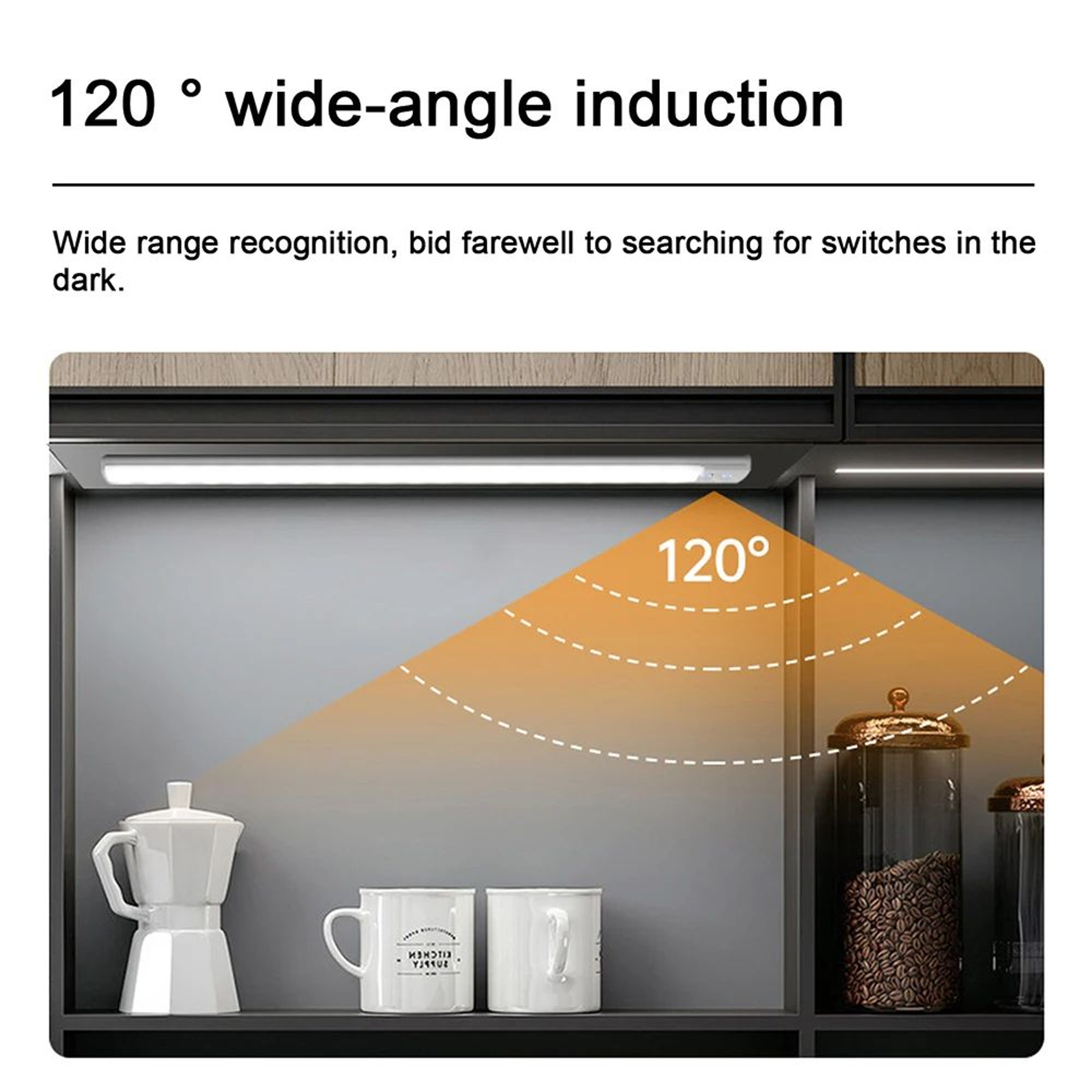 USB Rechargeable Wireless LED Motion Sensor Under Cabinet Light 1