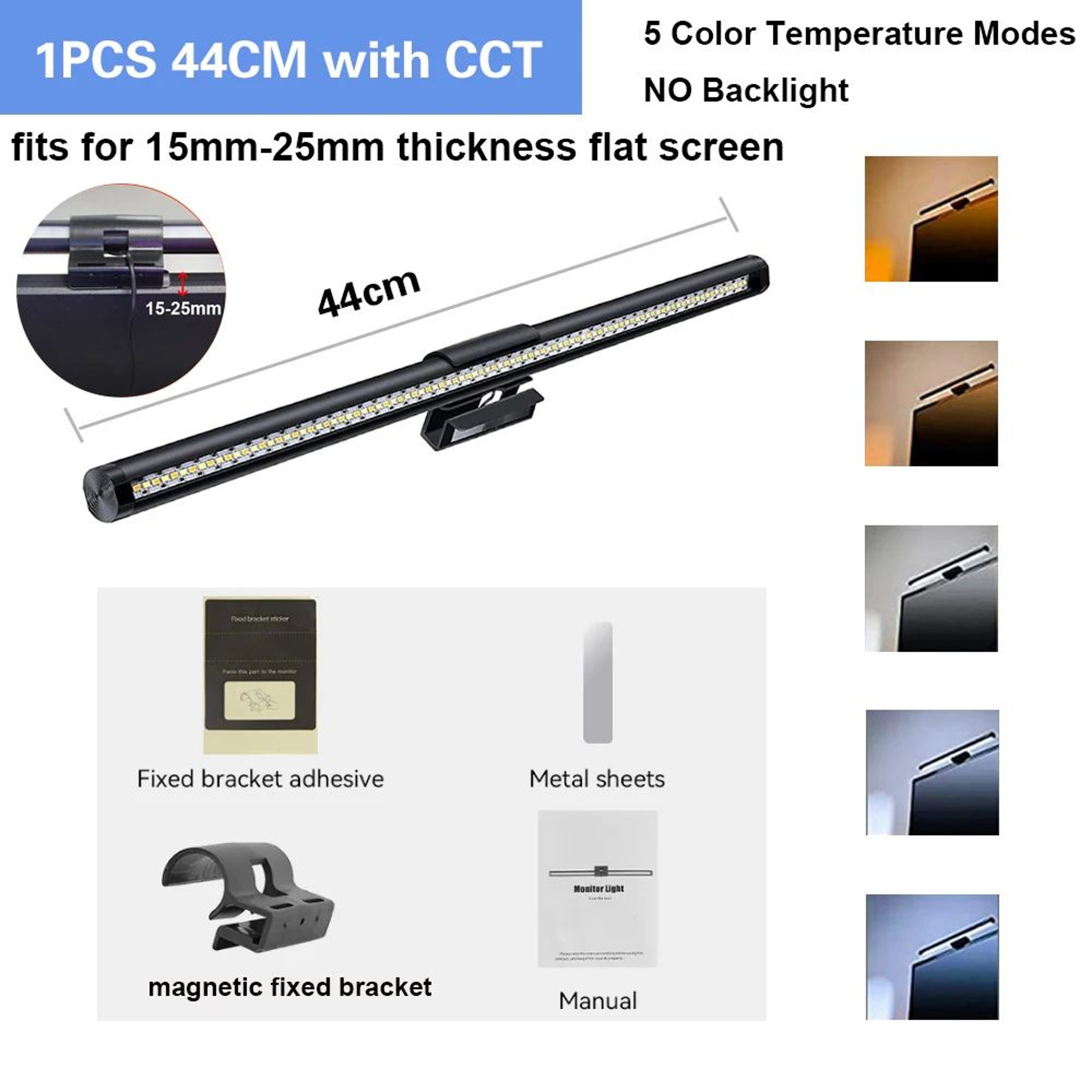 Wiscolor USB LED Monitor Light Bar With Remote Control And Stepless Dimming 13