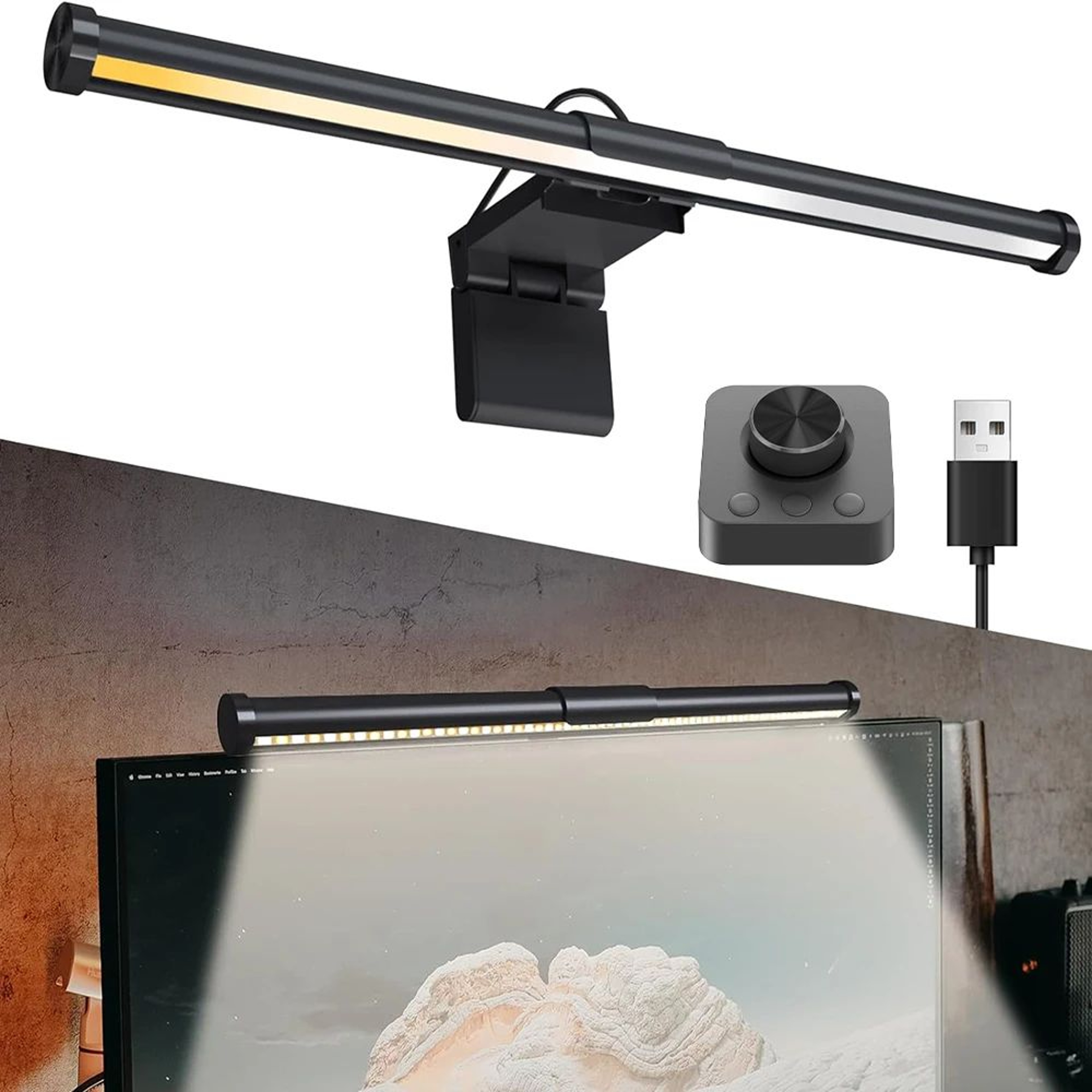 Dimmable LED Monitor Light Bar With Remote Control And Ambient Lighting 0