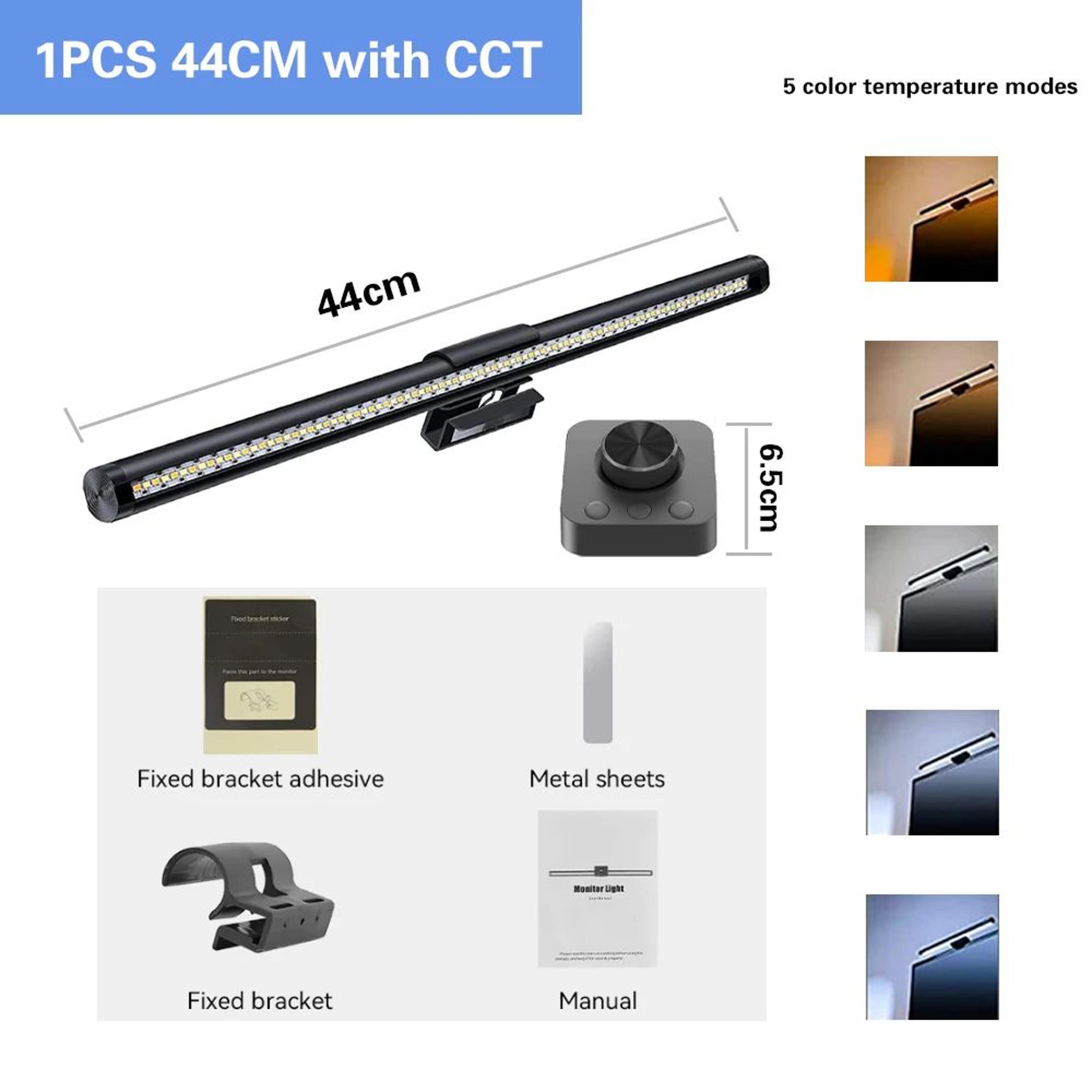 Dimmable LED Monitor Light Bar With Remote Control And Ambient Lighting 12