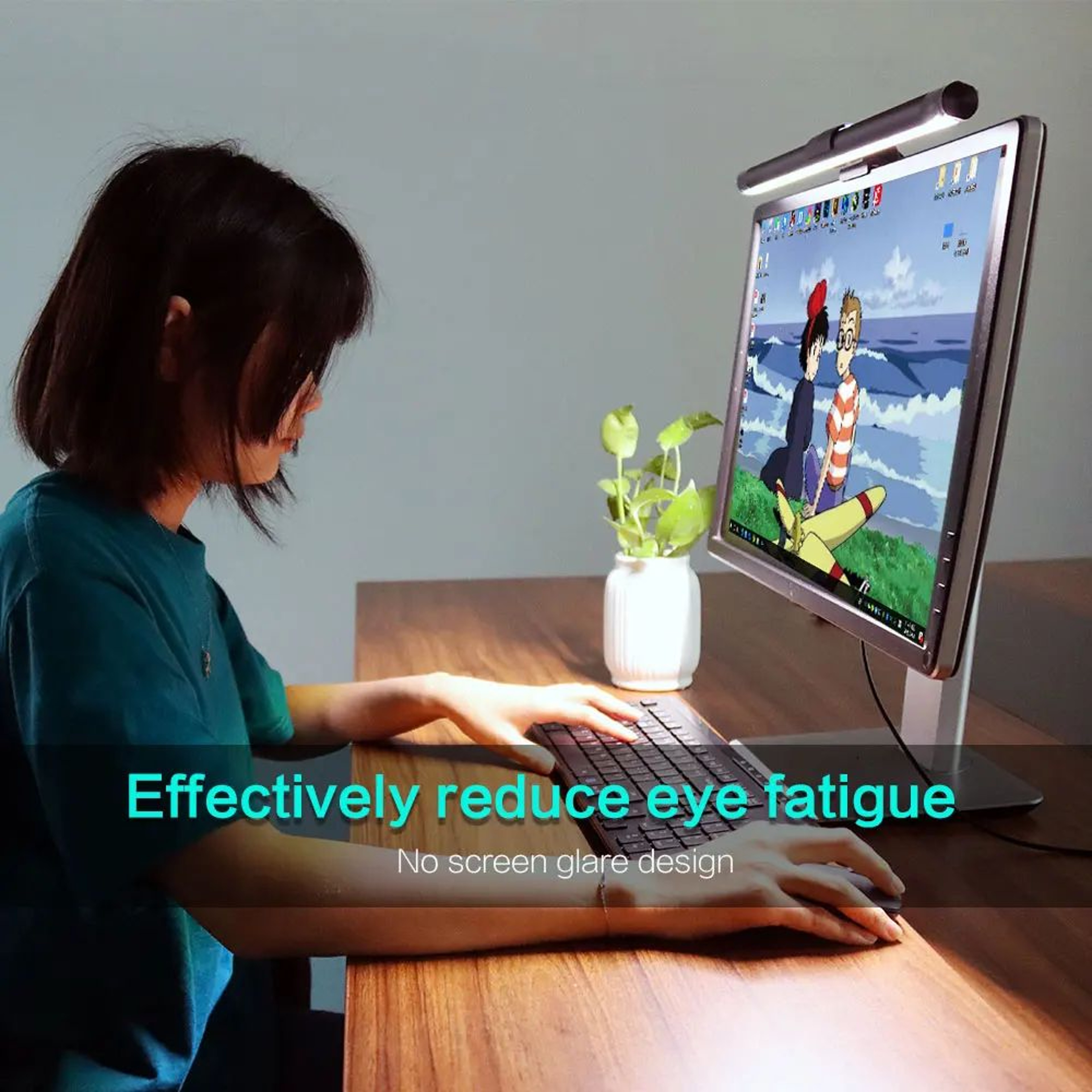 LED Monitor Light Bar With RGB Music Rhythm Backlight For Work And Gaming 8