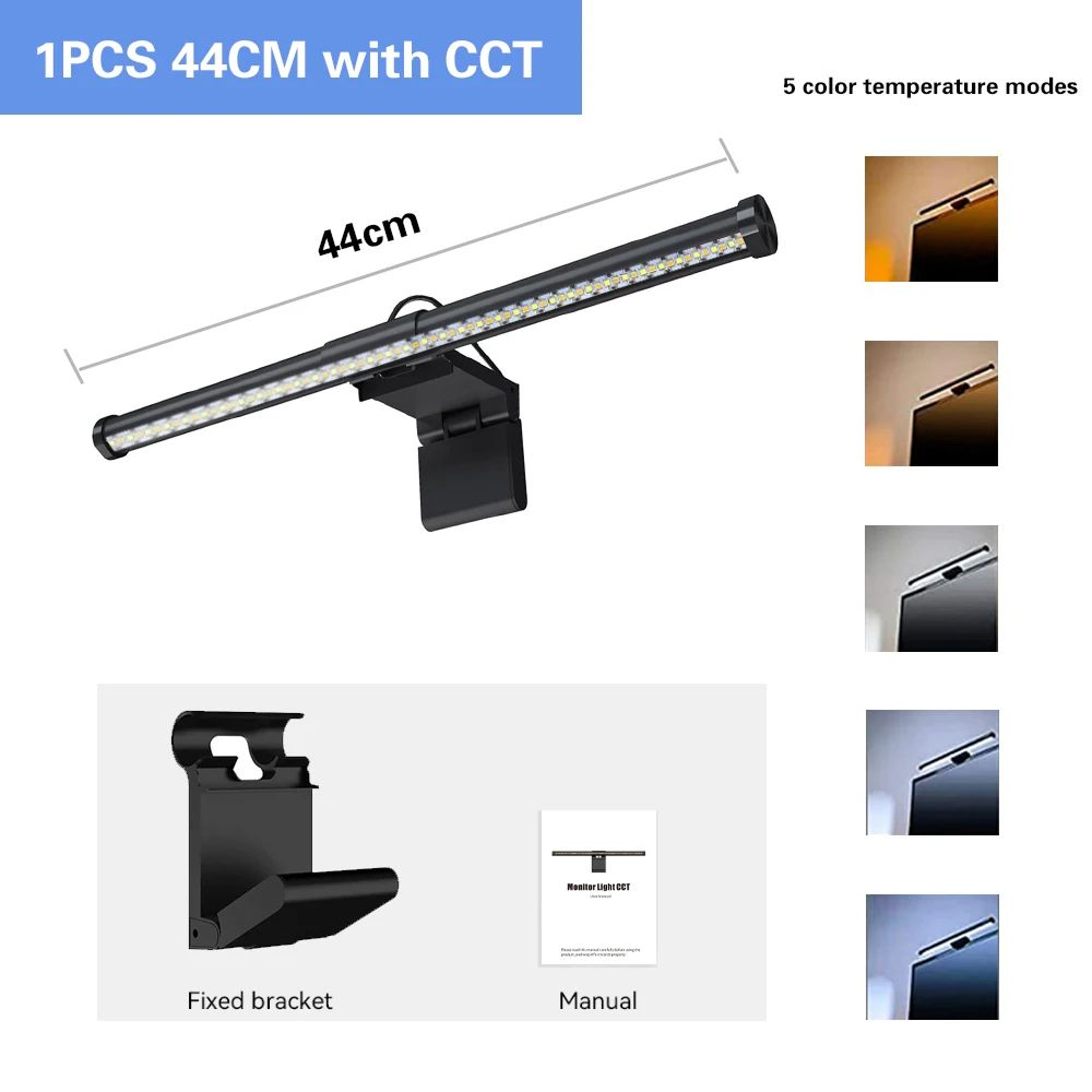 USB Dimmable RGB Monitor Light Bar For Computer And Gaming Desks 12