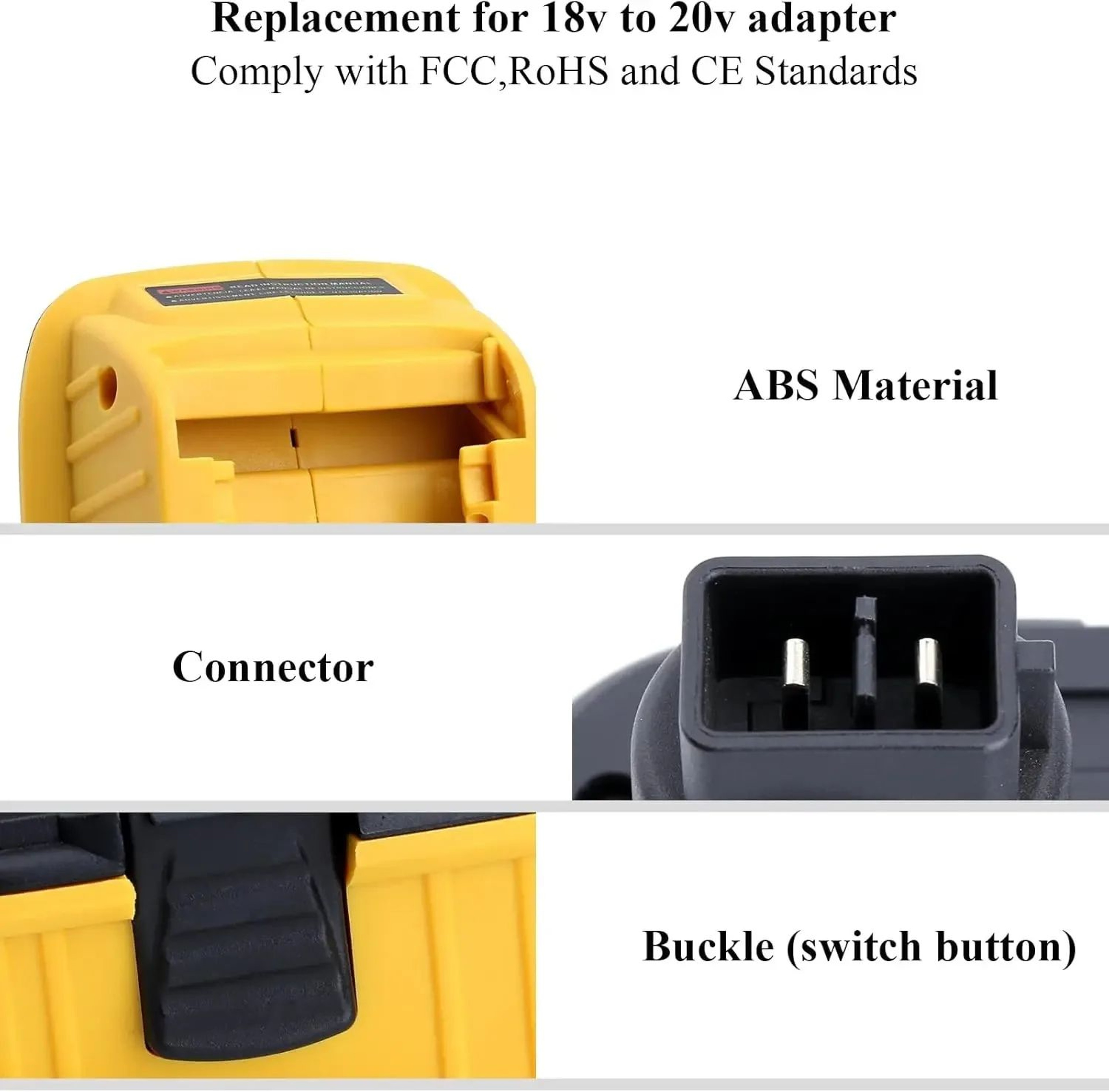 DCA1820 Battery Adapter With USB Output For Dewalt 18V Tools 4