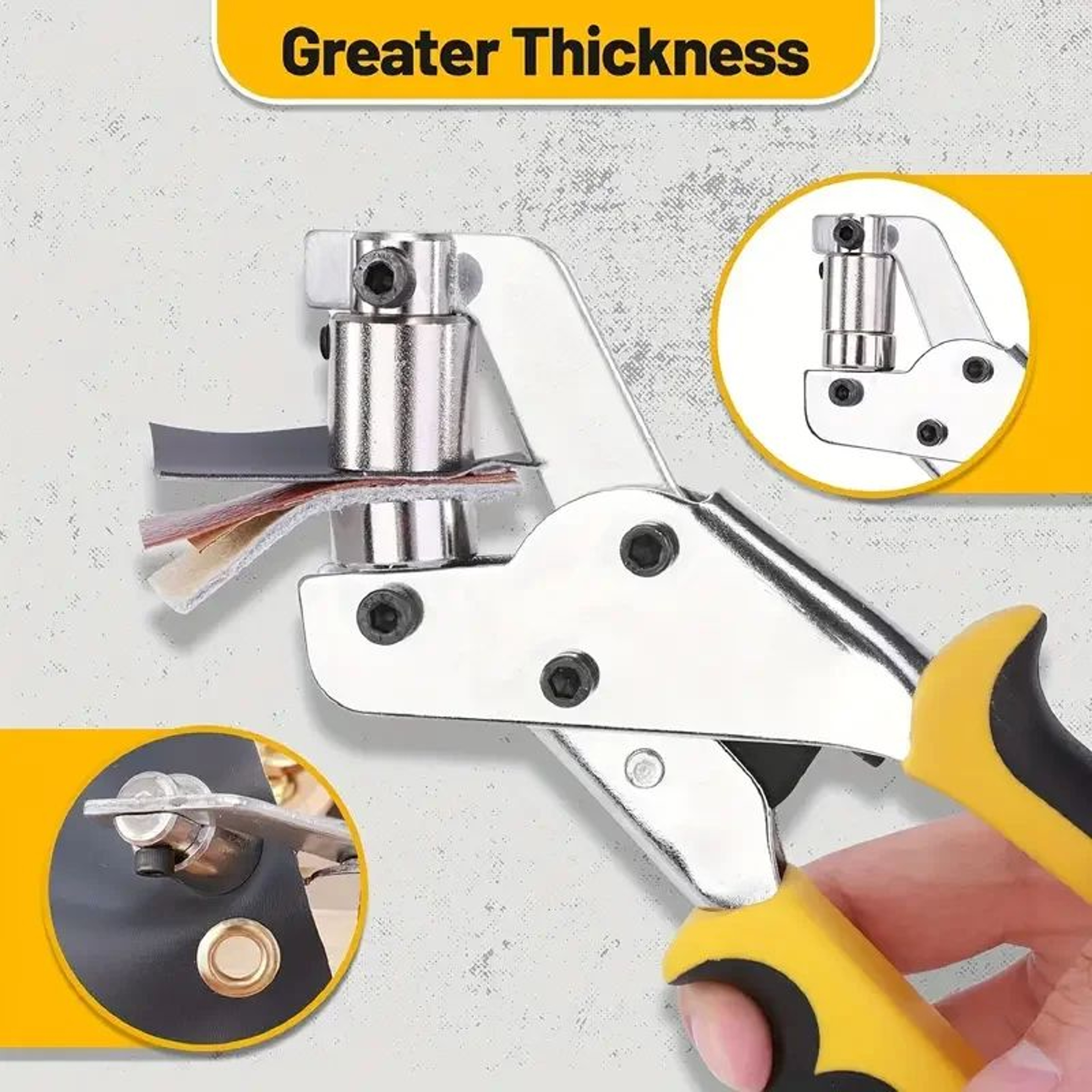 10mm Grommet Pliers Kit With 500 Eyelet Sets For Leather And Canvas 5