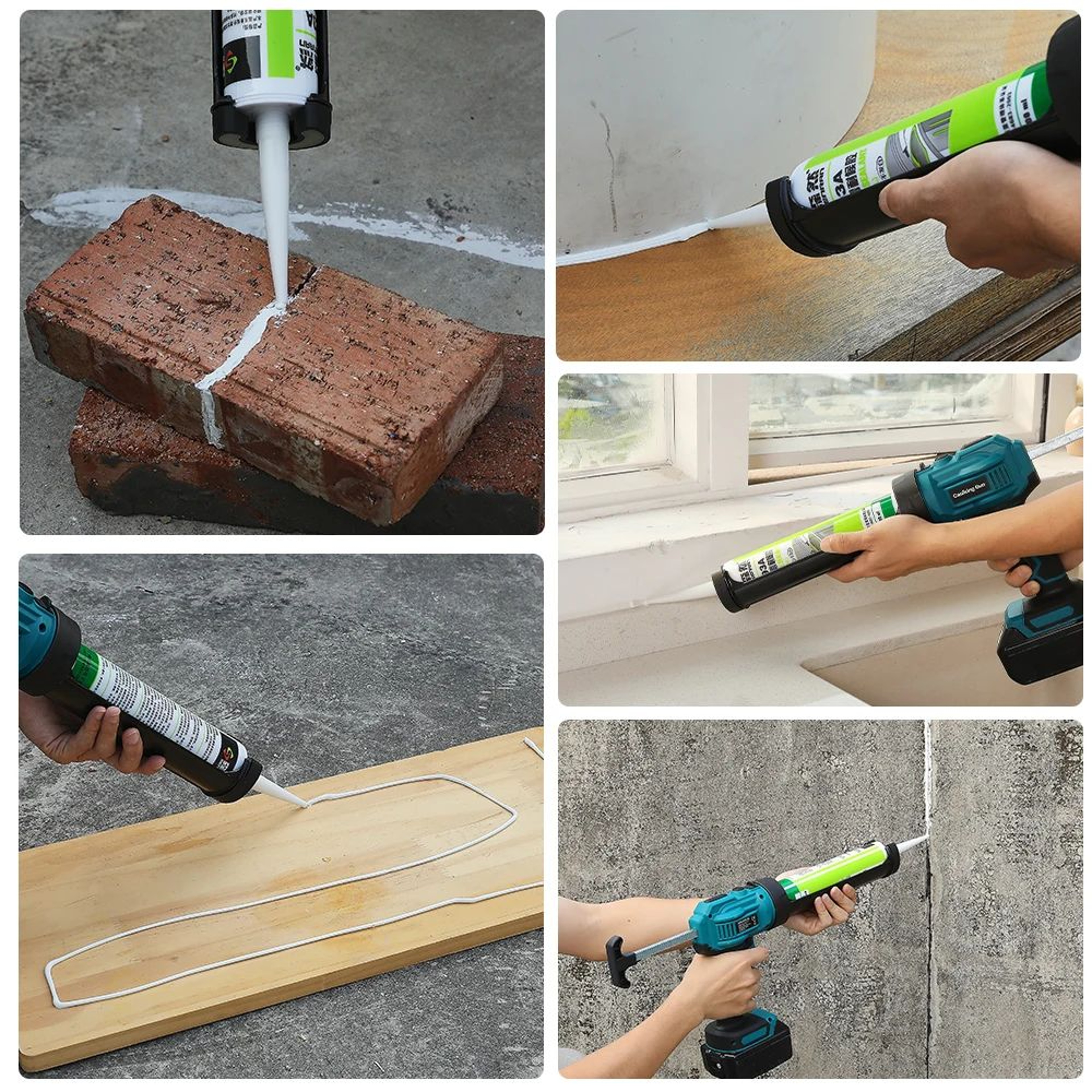 Cordless Electric Caulking Gun Compatible With Makita 18V Battery 9