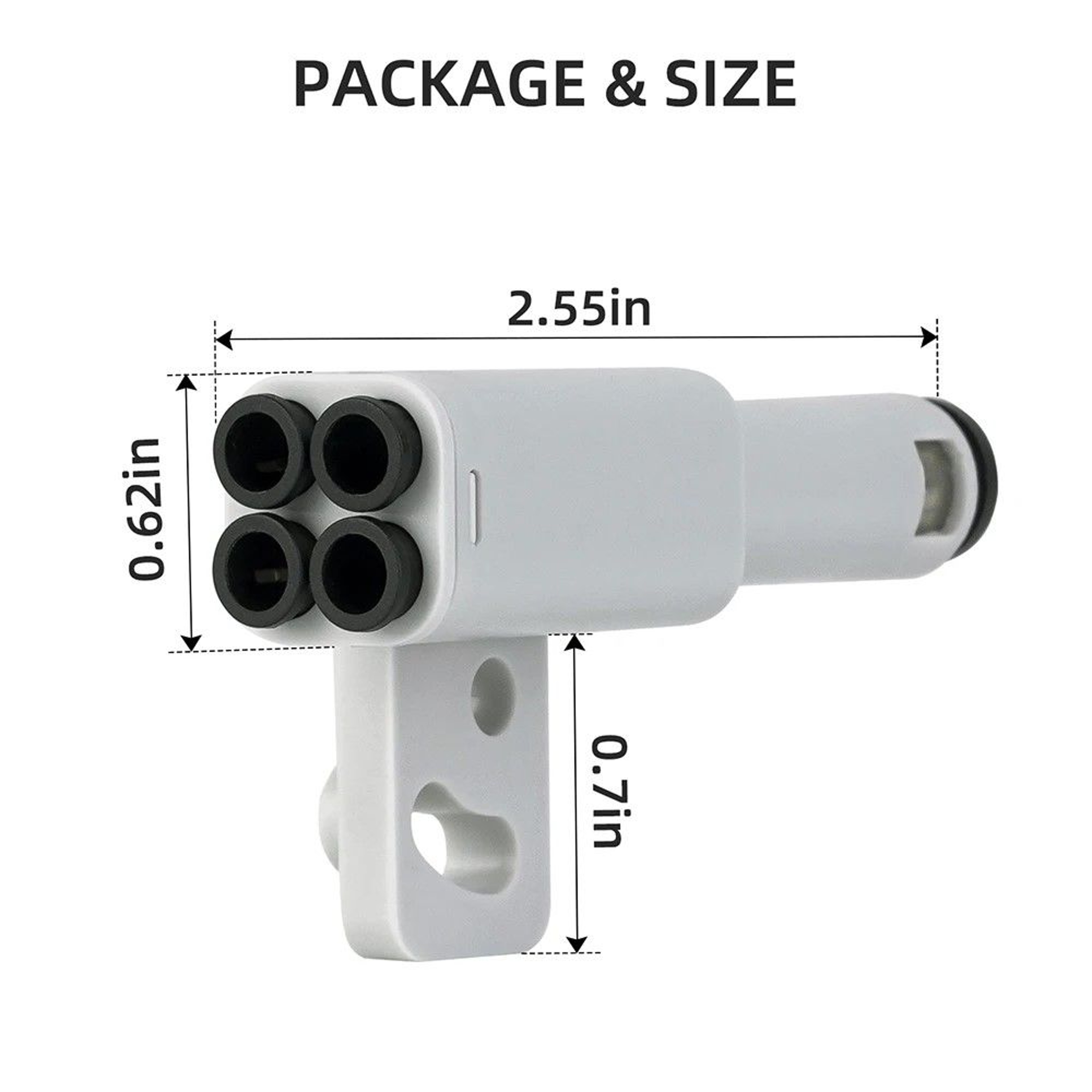 4 In 1 PTFE MultiFeed Adapter For BambuLab X1 P1 Series Seamless AMS Material Pipe Expansion Port 0