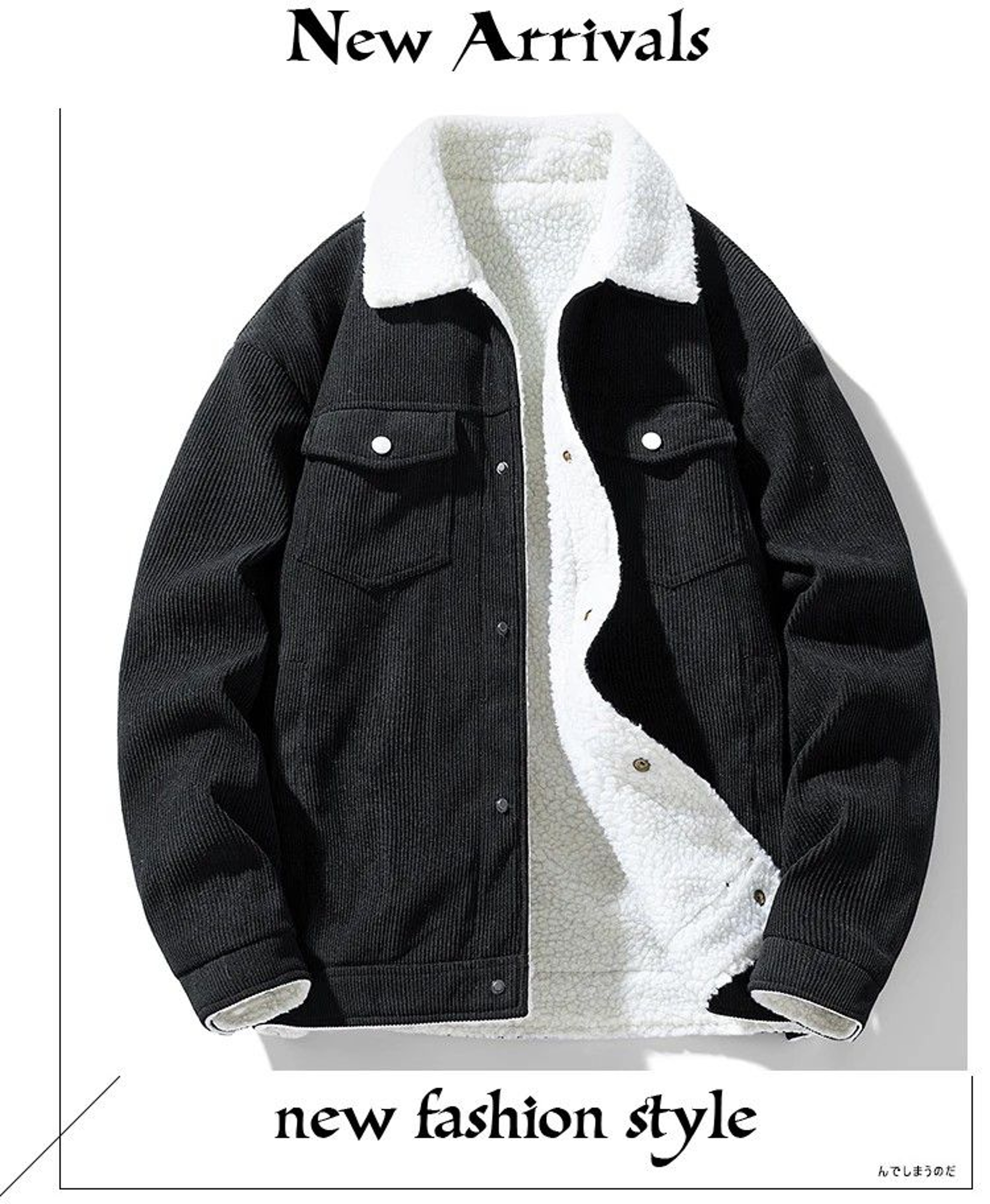 Winter Shield Corduroy Down Mens Coat  Premium Warm Winter Jacket 1