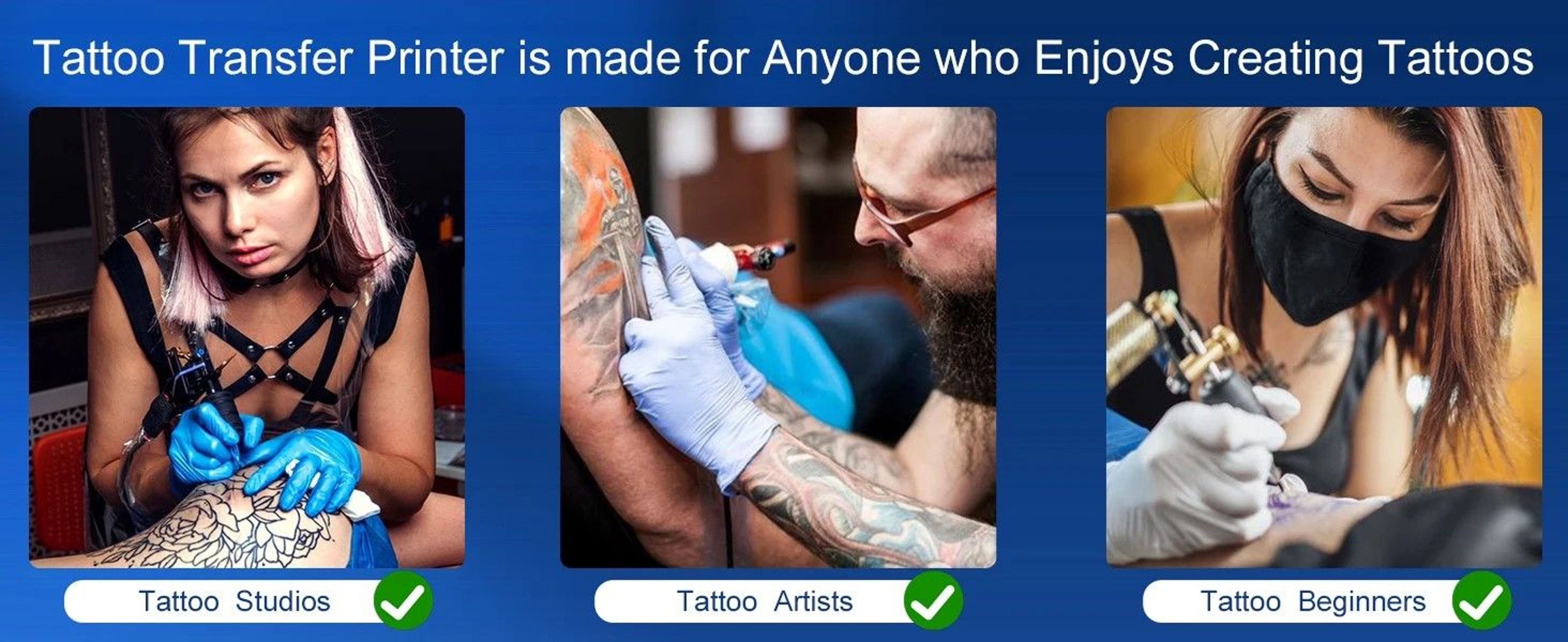 Wireless Tattoo Template Printer  Portable Tattoo Stencil Printer With 2000 MAh Battery  15Pack Tra 4