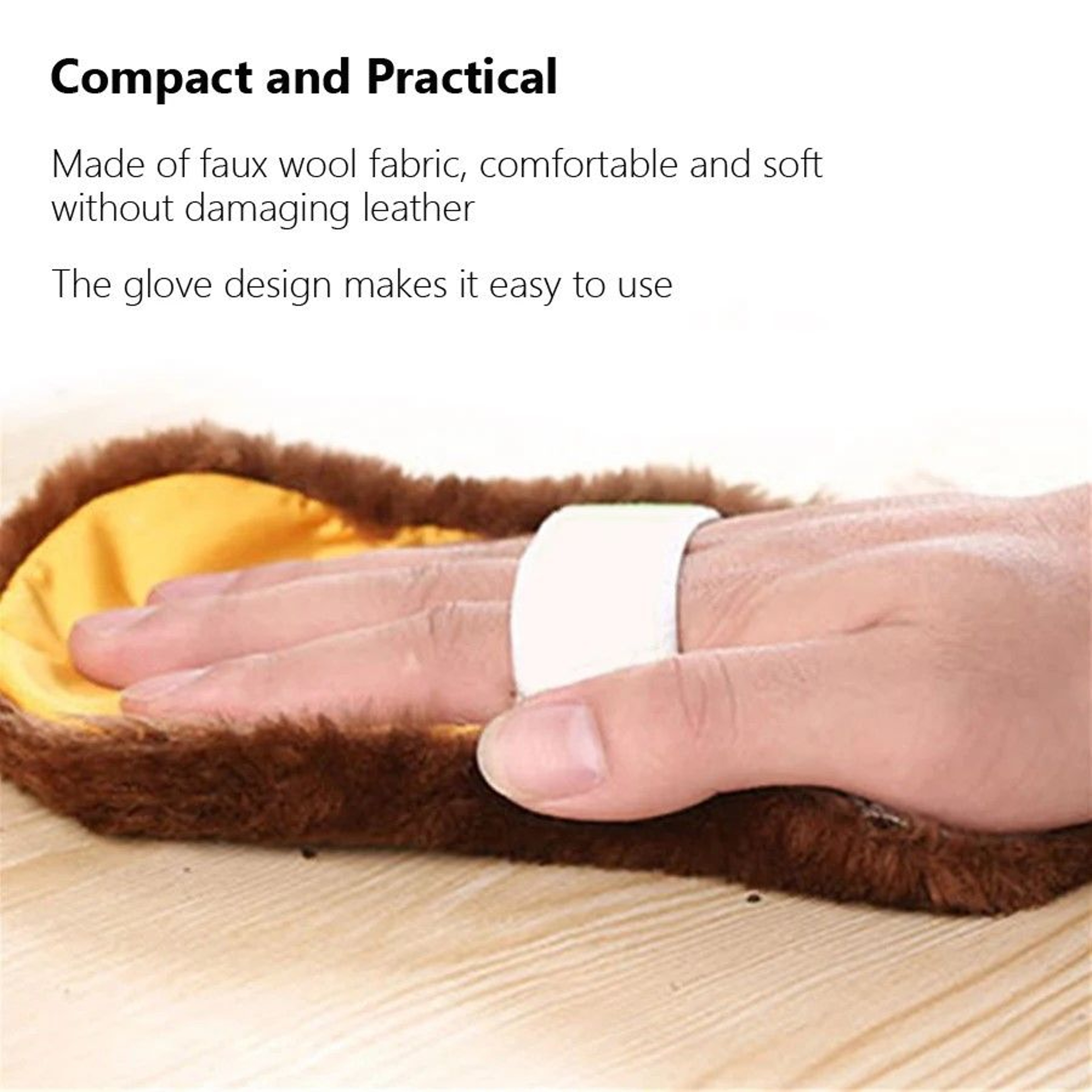 Leather Shine Pro Glove  Multifunctional Shoe Polishing  Cleaning Cloth 2