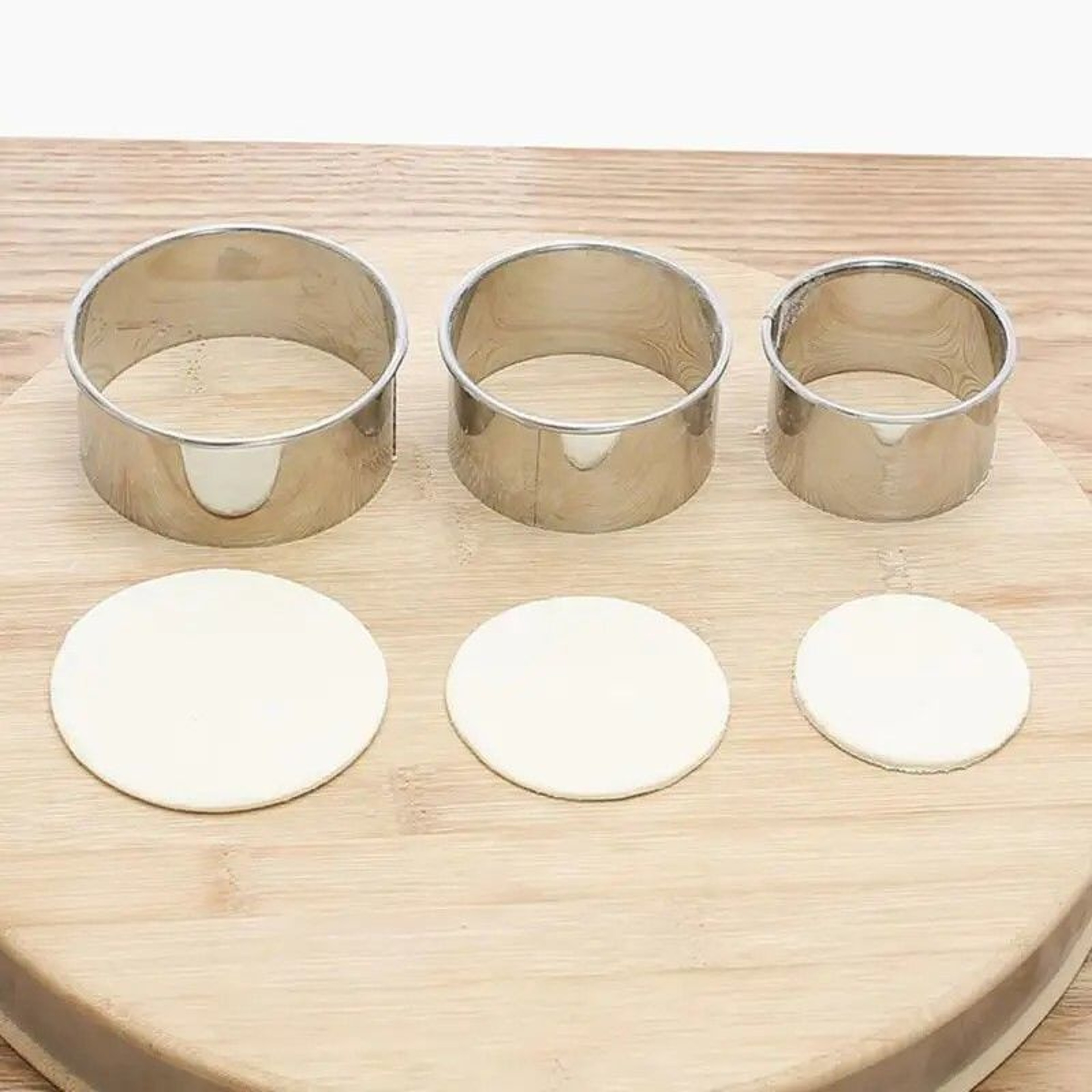 Prestige TripleSize Stainless Steel Dough  Biscuit Ring Set  DIY Pastry Cookie  Dumpling Cutter 2