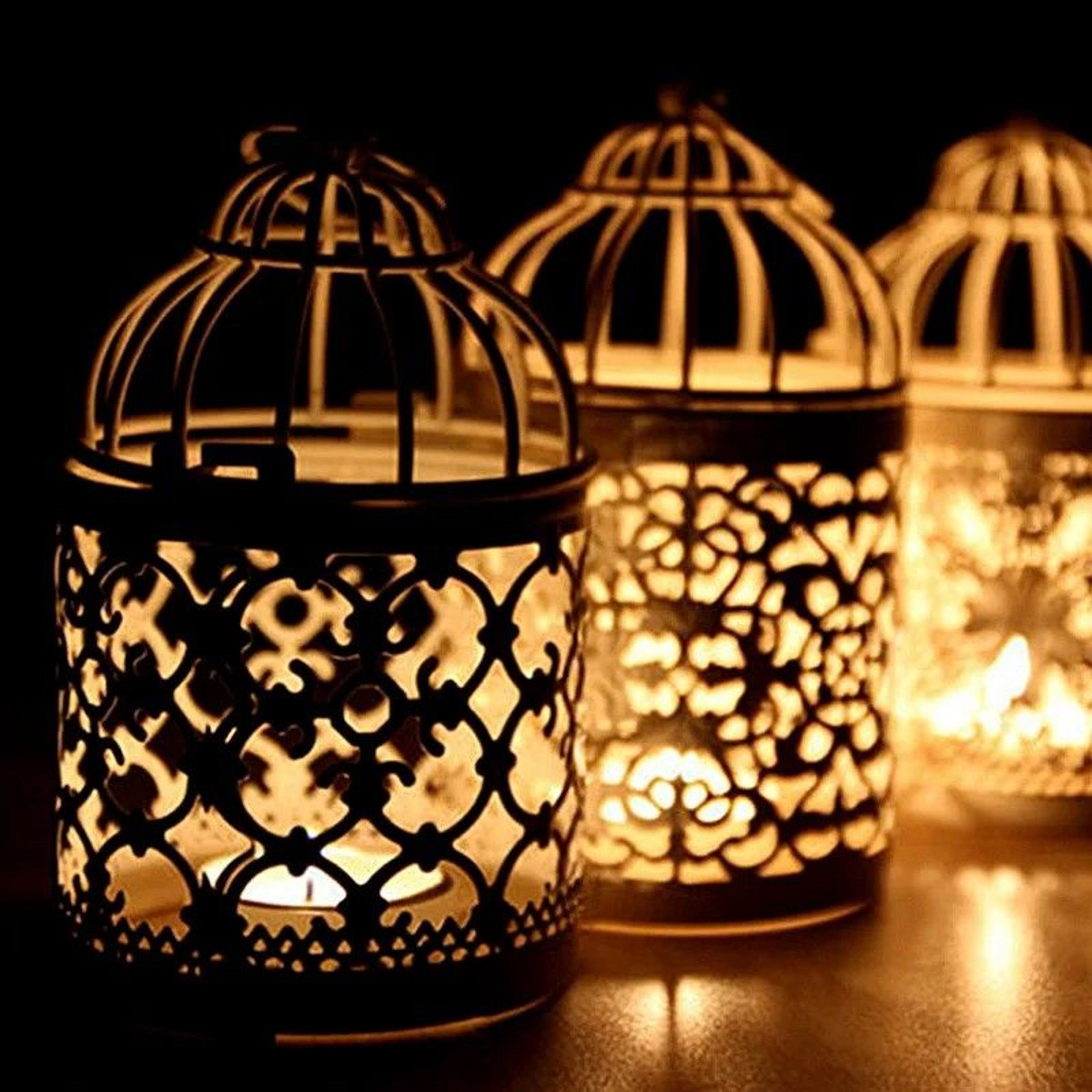 Vintage Moroccan Metal Bird Cage Lantern Candle Holder Gold  Silver Wedding Centerpiece 0