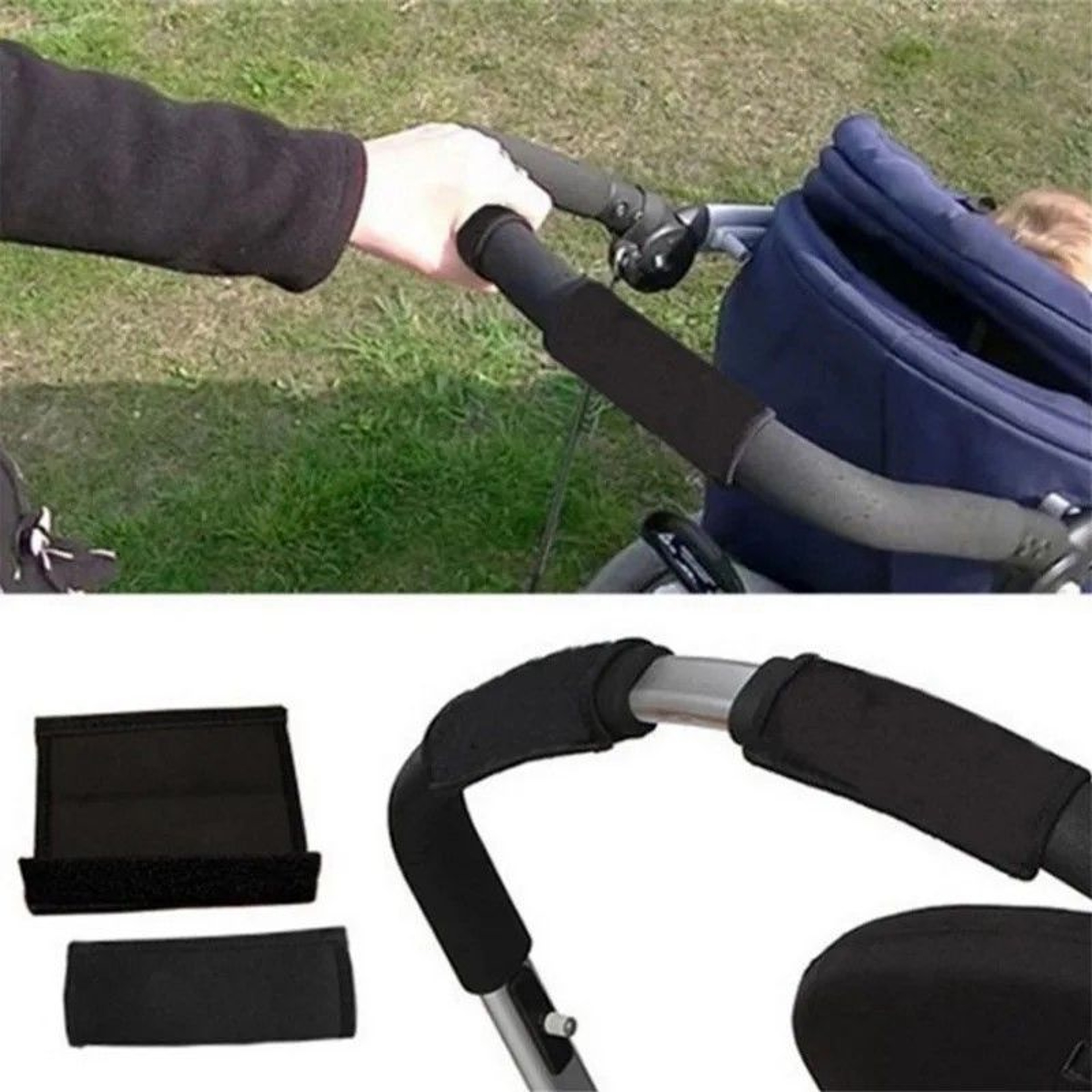 ComfortGuard Oxford Cloth Stroller Bumper Bar Cover 2Pack 0