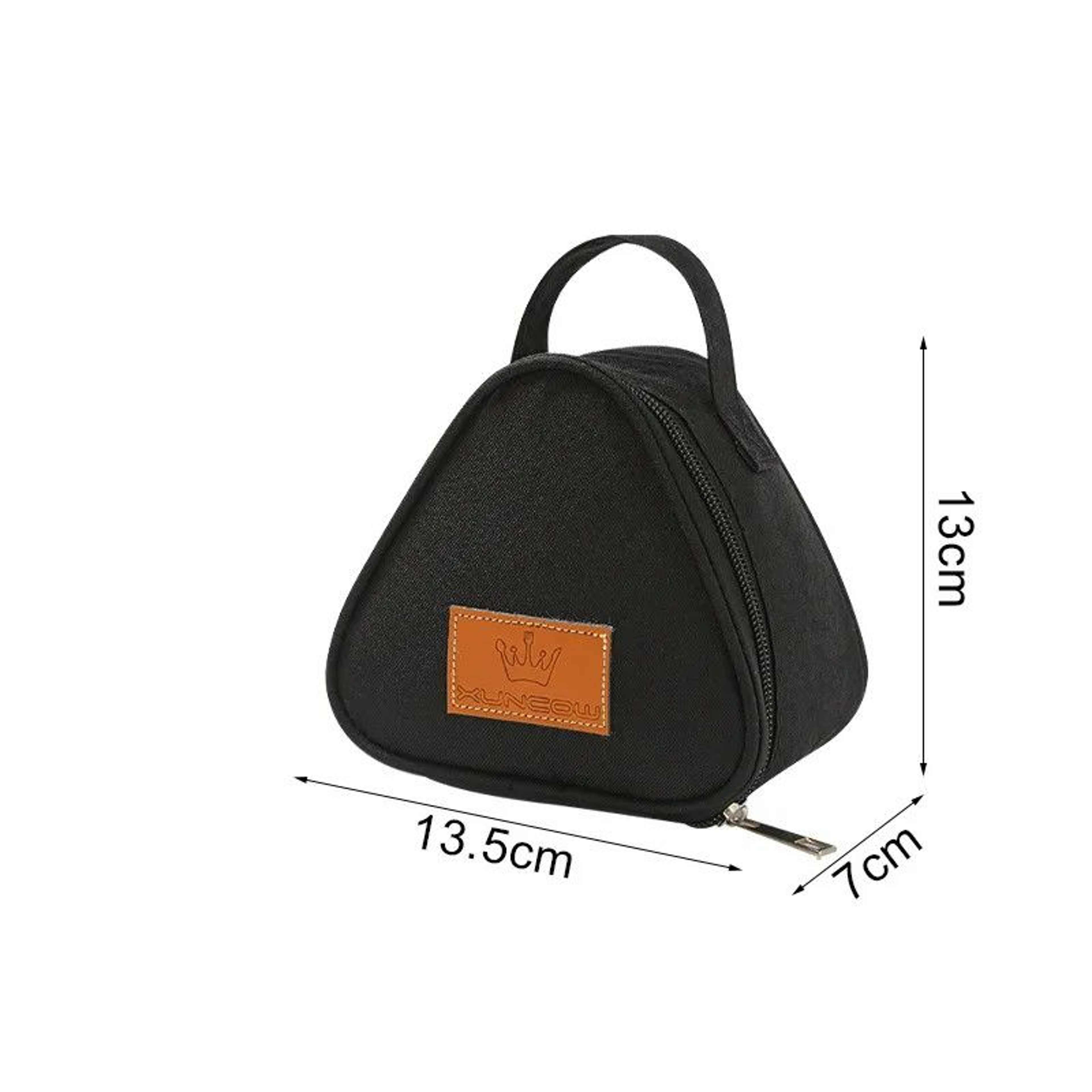 Compact Insulated Triangular Lunch Bag  Portable AluminumFoil Dinner Tote 6