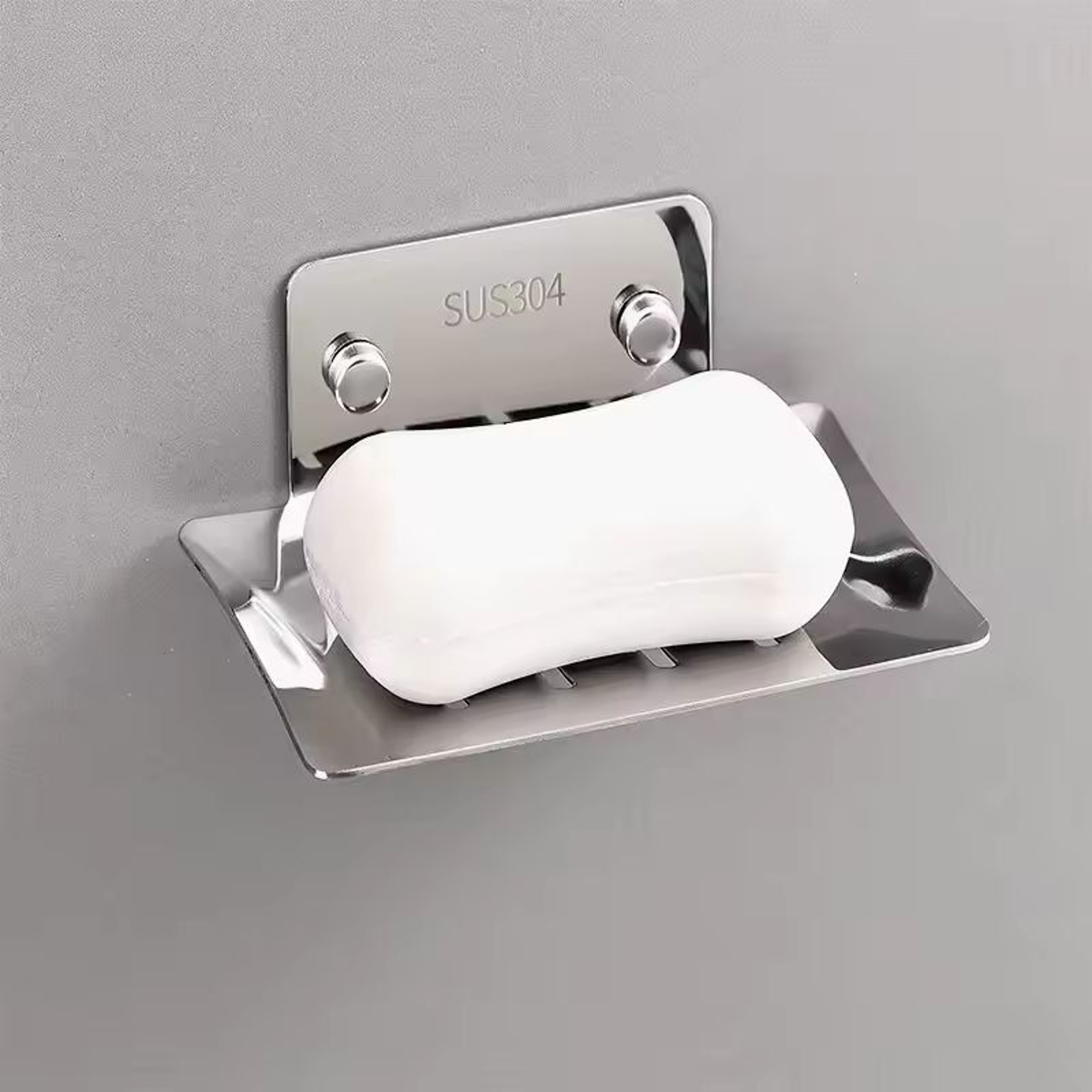 Elegant GlideWall Soap Tray  WallMounted Draining Soap Dish  Holder 0