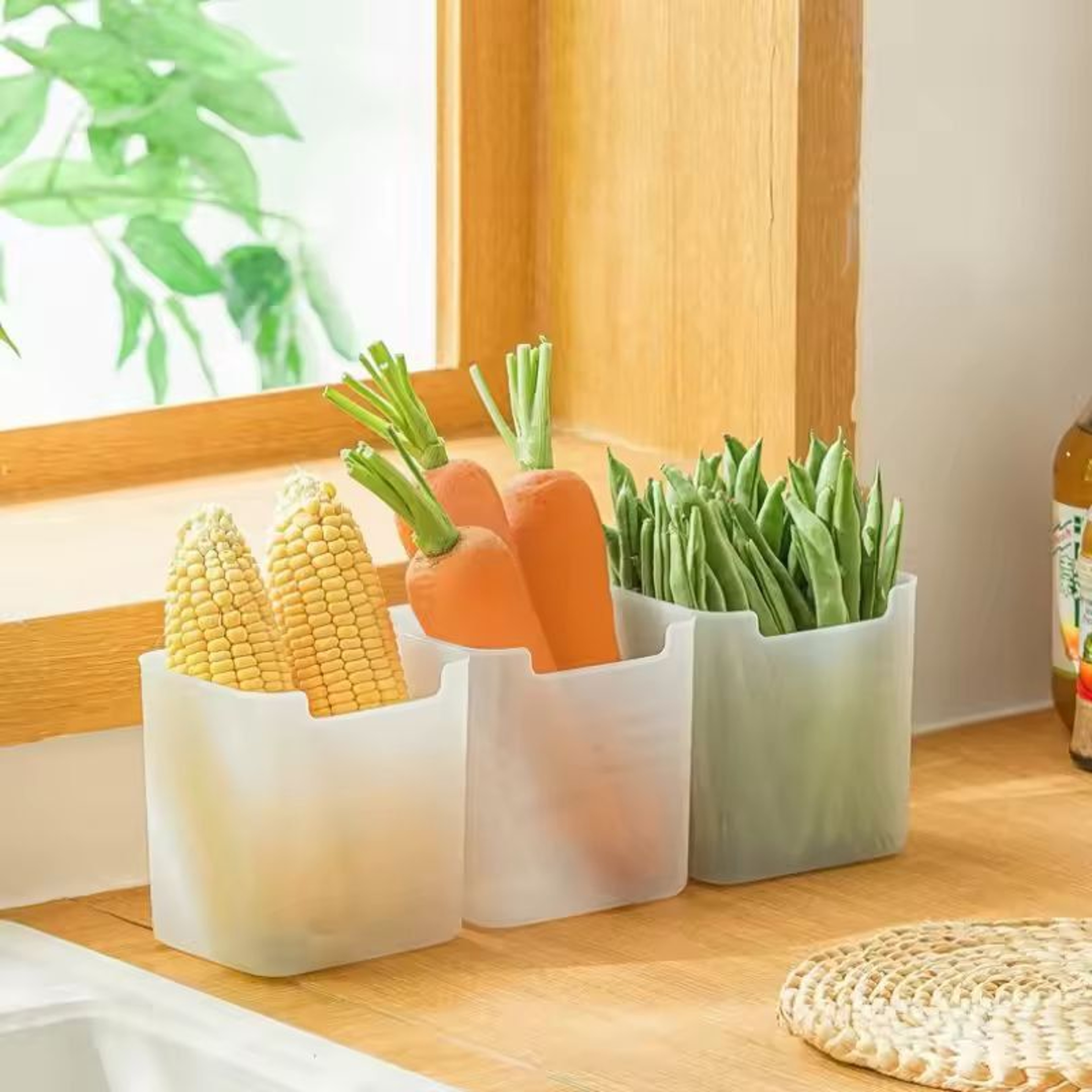 Premium SideDoor Refrigerator Organizer Box  FoodGrade FreshKeeping Storage Solution 0