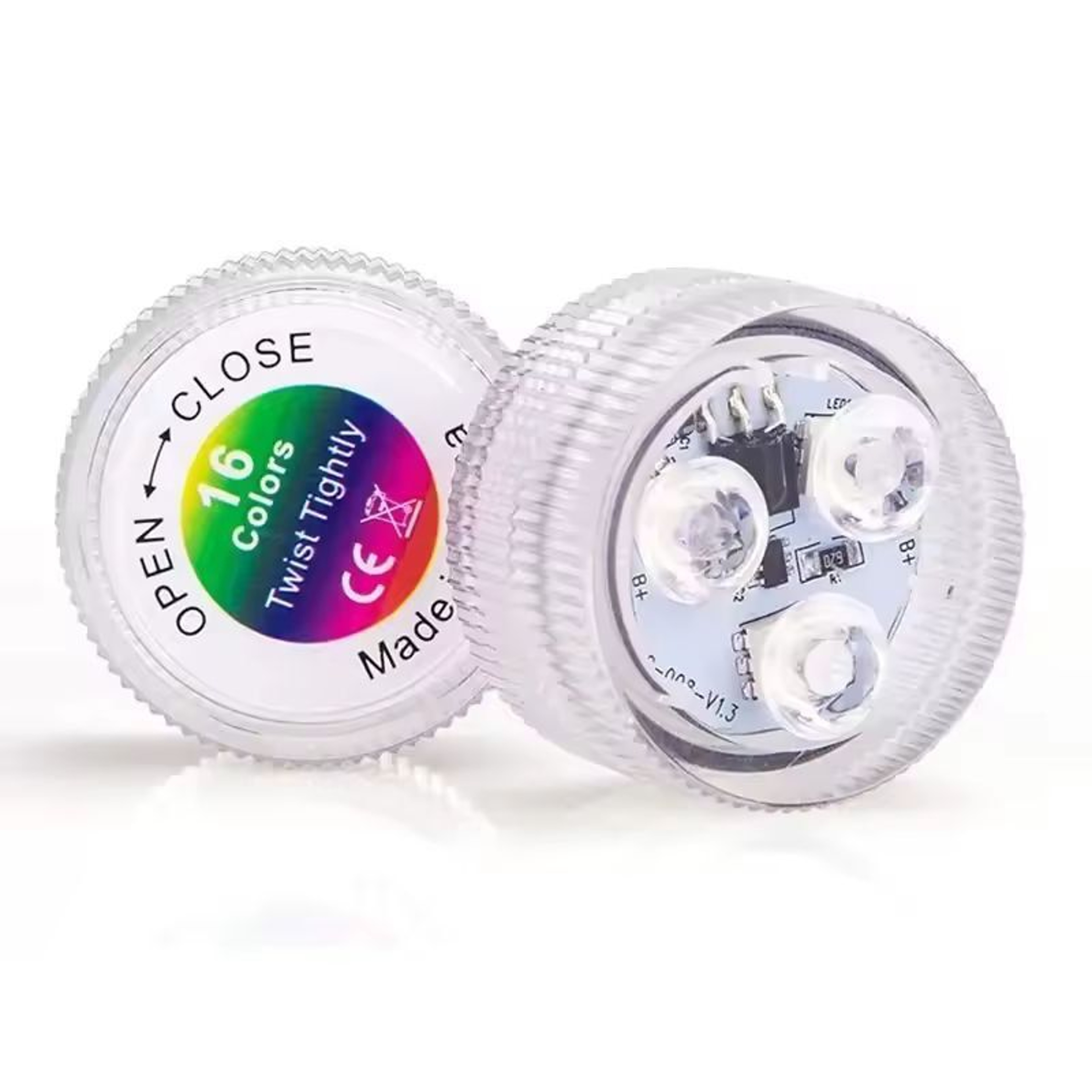GlowWave 16Color Waterproof Underwater LED Lights With Remote  Battery 8