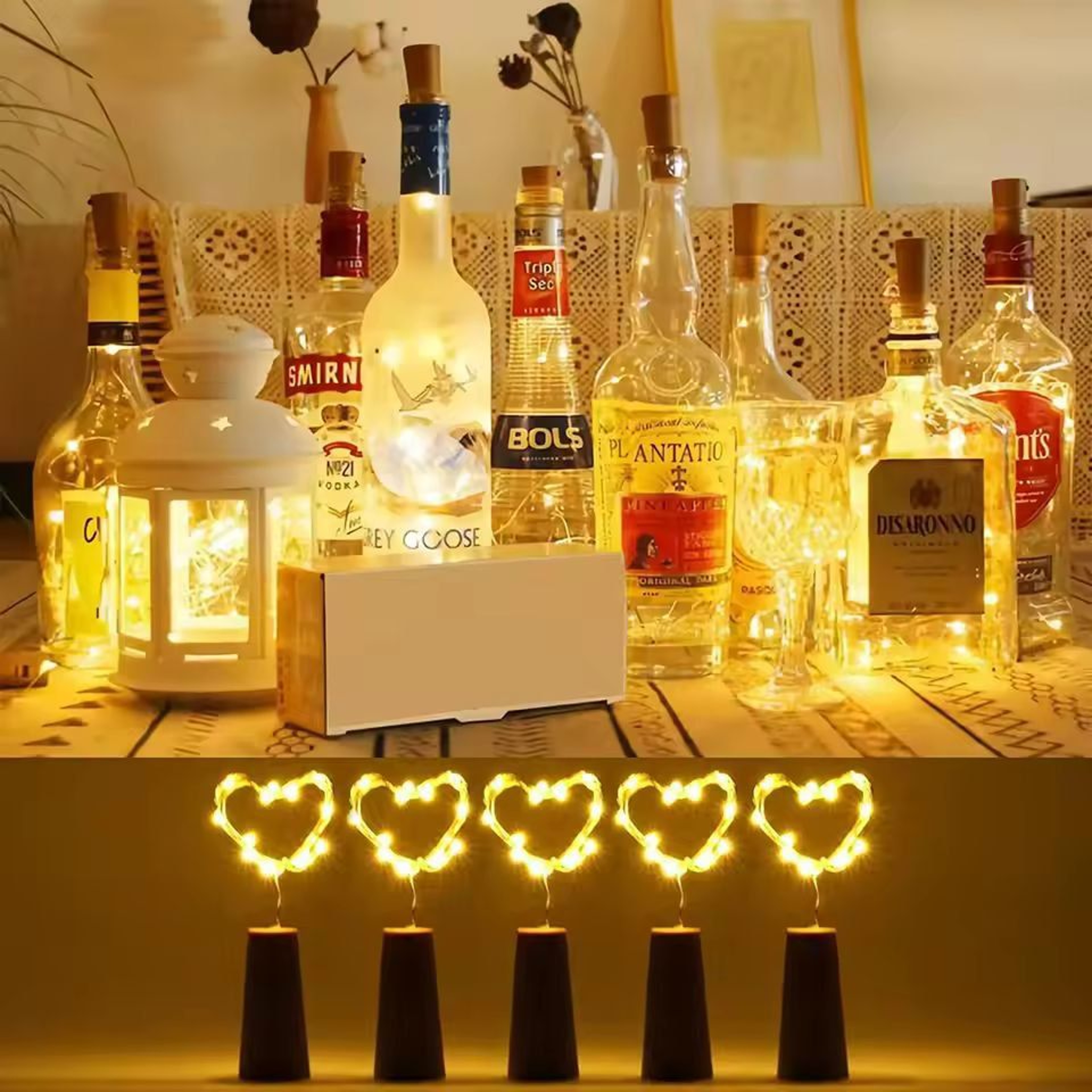 Elegant Glow 2 M Wine Bottle Cork String Lights  Decorative LED Fairy Lights For Bar  Home 0