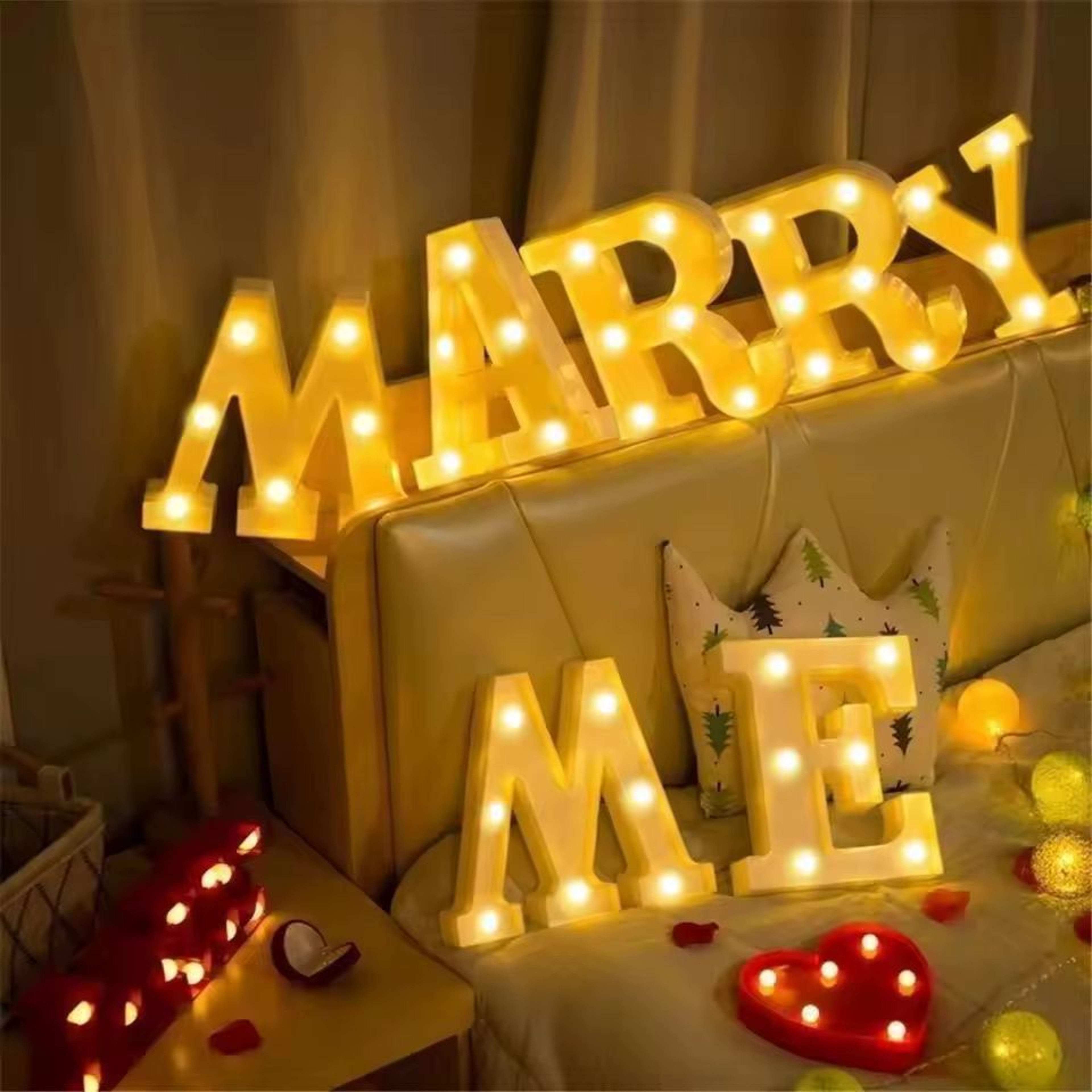 GlowUp Deluxe Alphabet  Number LED Decor Lamp  Customizable Home Wedding  Birthday Signage 3