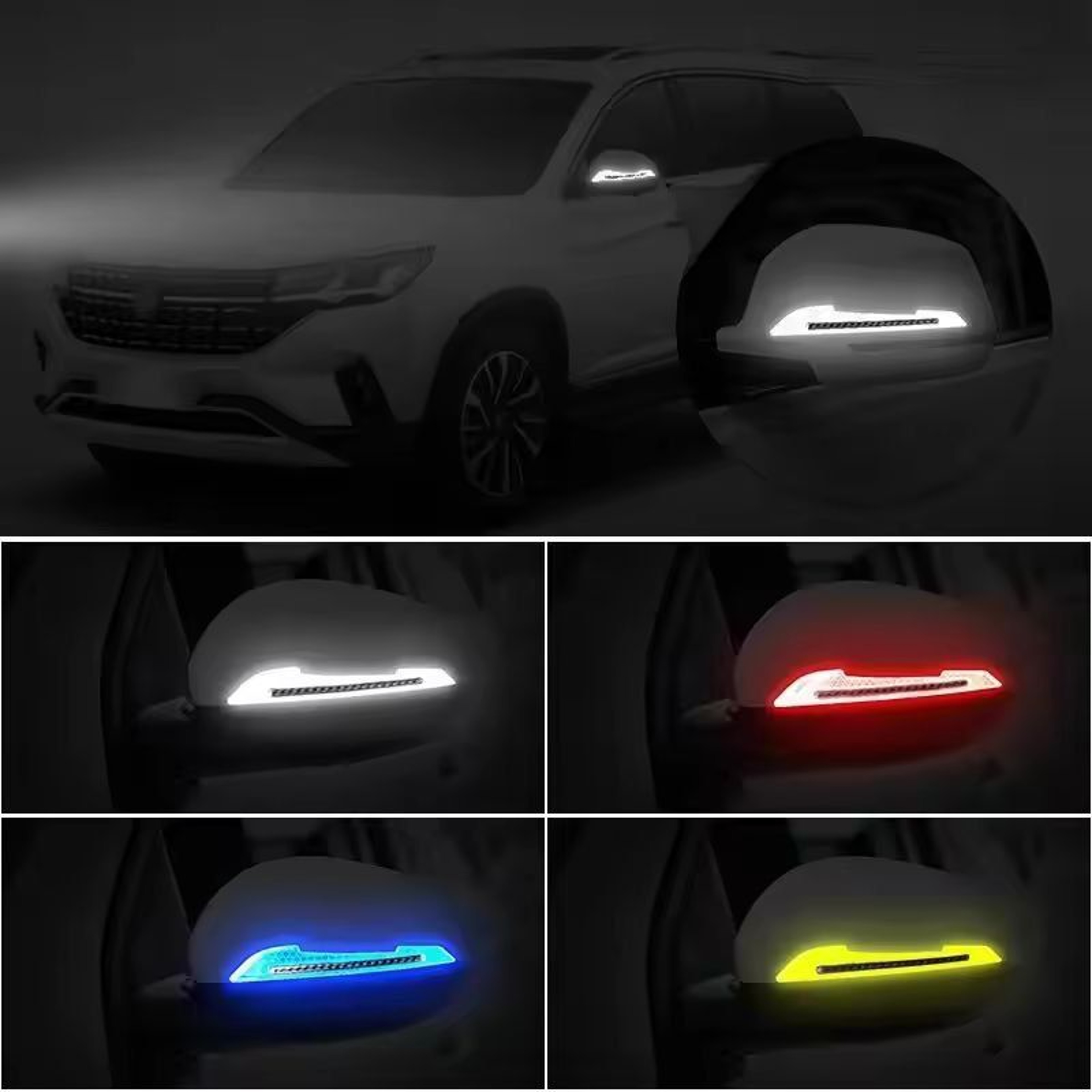 Premium Reflective Car Warning Strip Tape  UltraSafe Exterior Vehicle Sticker 0