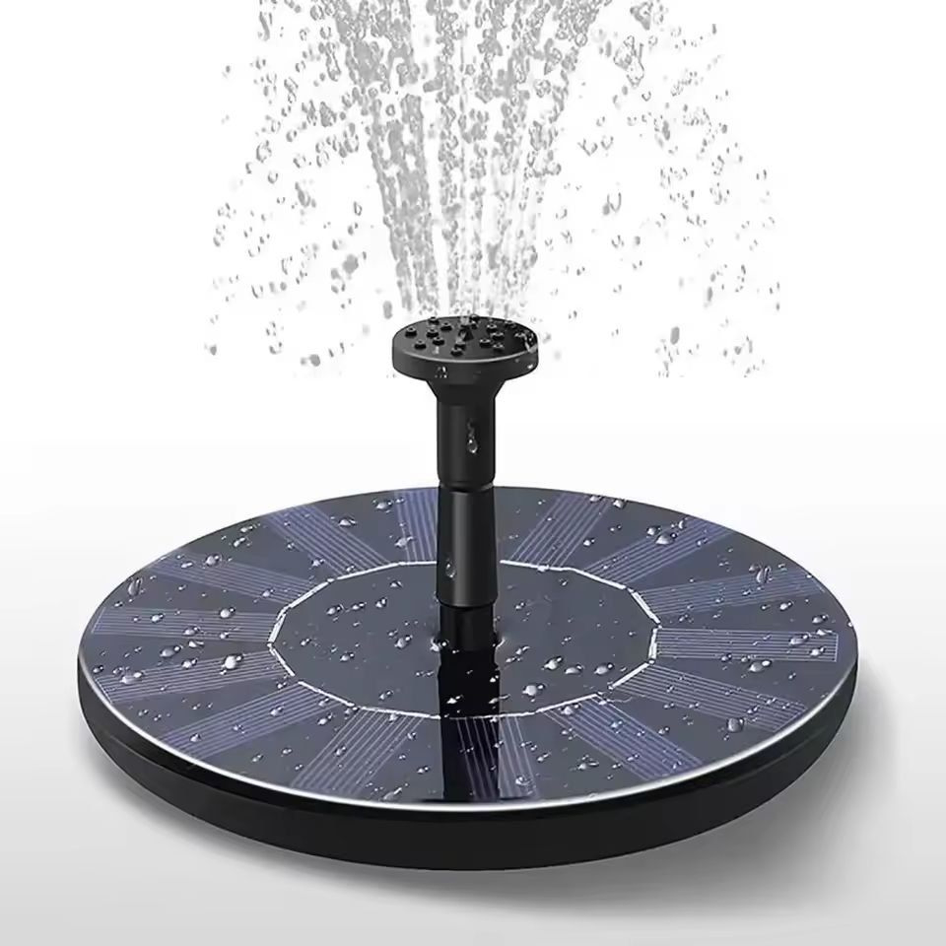 GardenFlow Solar Floating Fountain Pump  131618 Cm Bird Bath  Garden Water Feature Kit 6