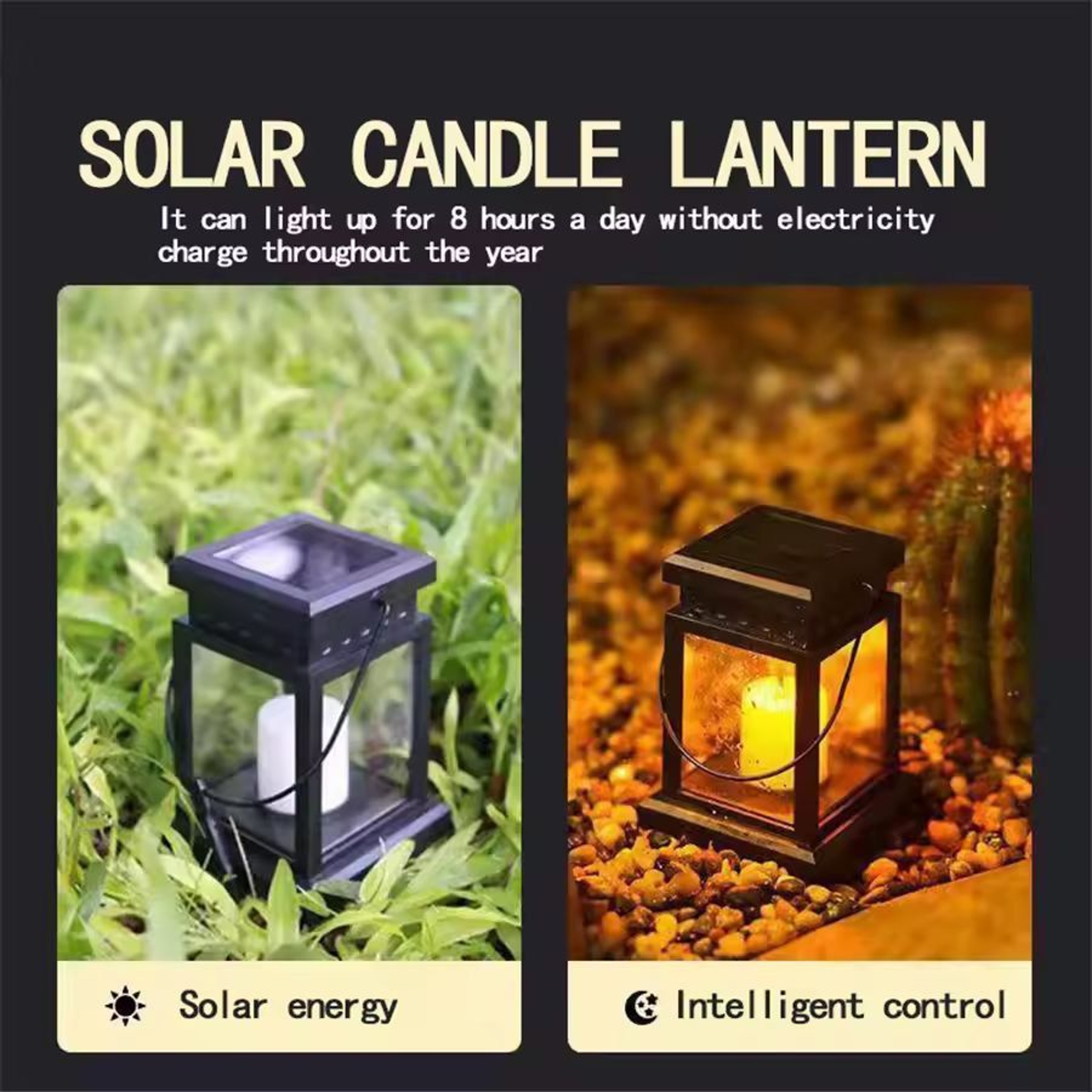 GardenGlow Solar Hanging Lantern  Outdoor Decorative Solar Garden Lantern  Lawn Landscape Light 5