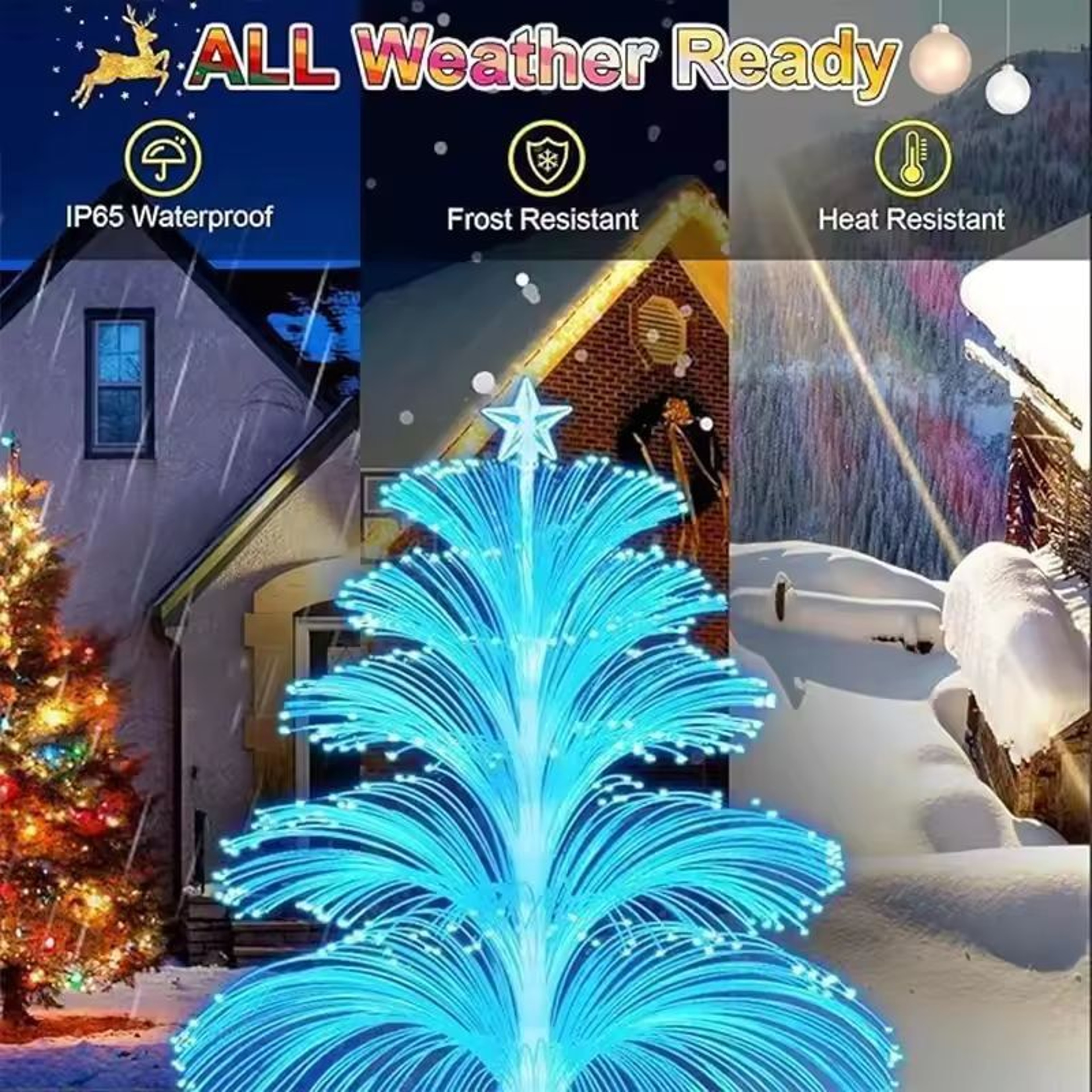 LumiGlow Jellyfish Solar Garden Lights  ColorChanging Outdoor Decorative Solar Lights 5