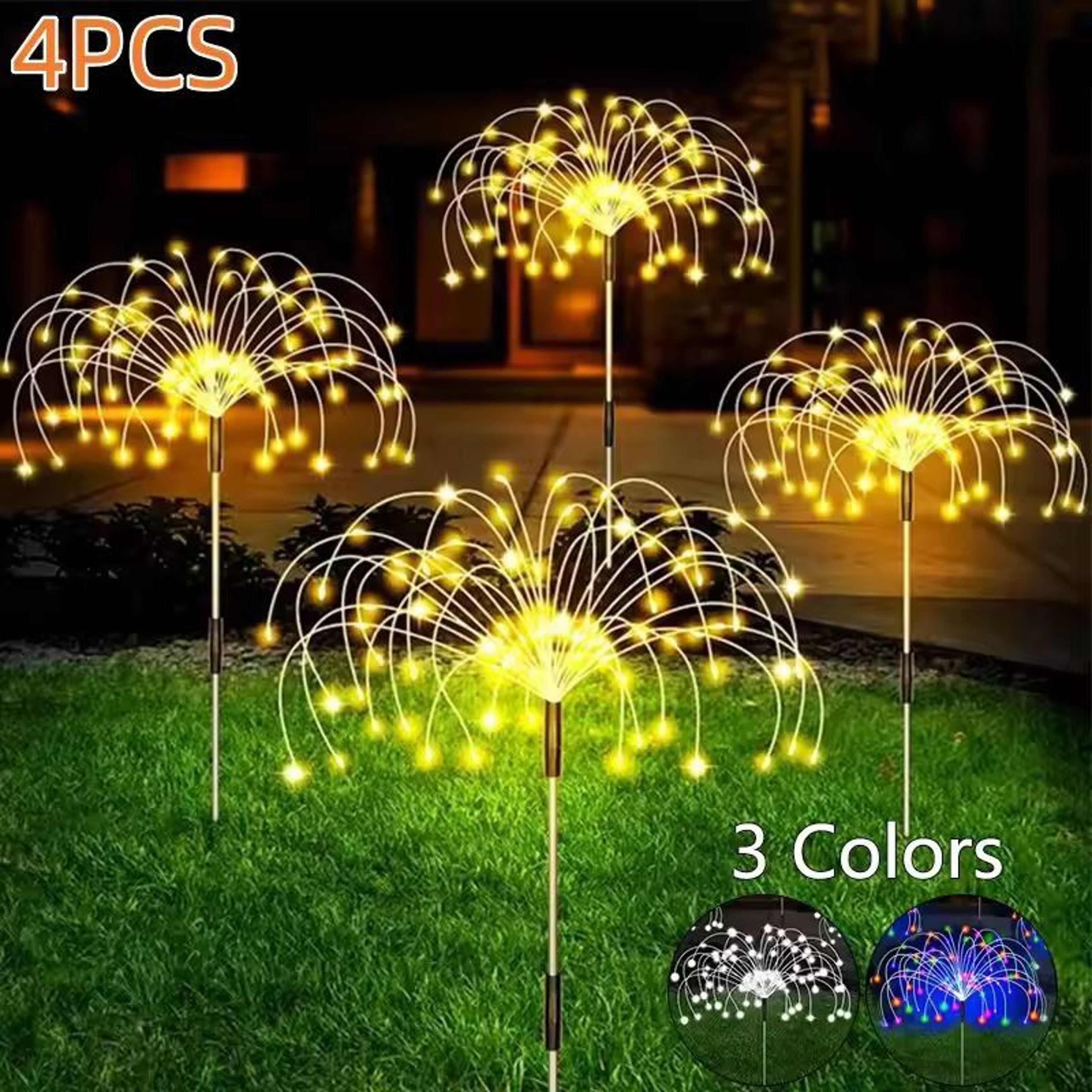 Solar Firework Garden Lights  Waterproof Outdoor 8Mode Solar String Set 0
