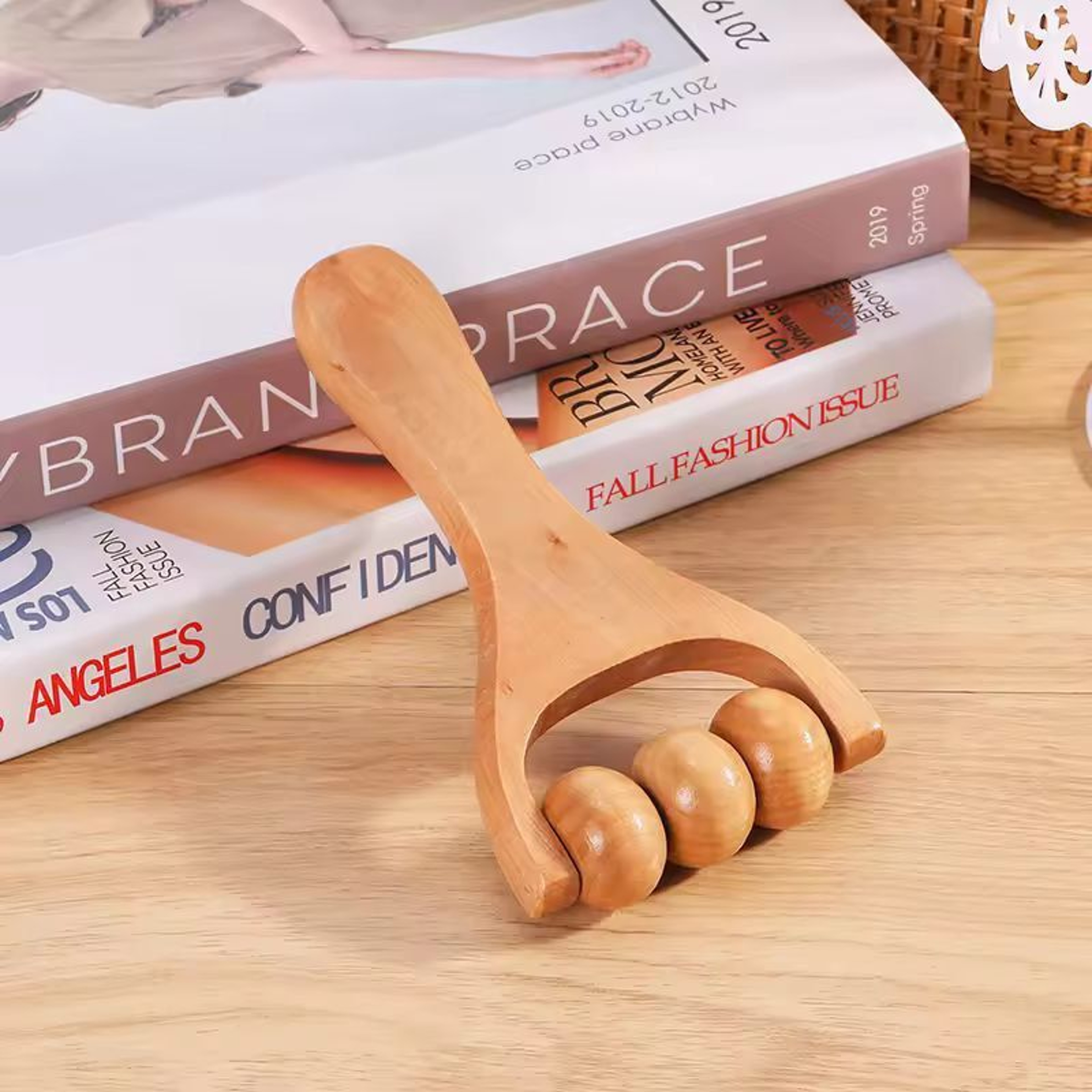 WholeBody Wooden Roller Massager  Neck Shoulder Foot  Leg Relief 3