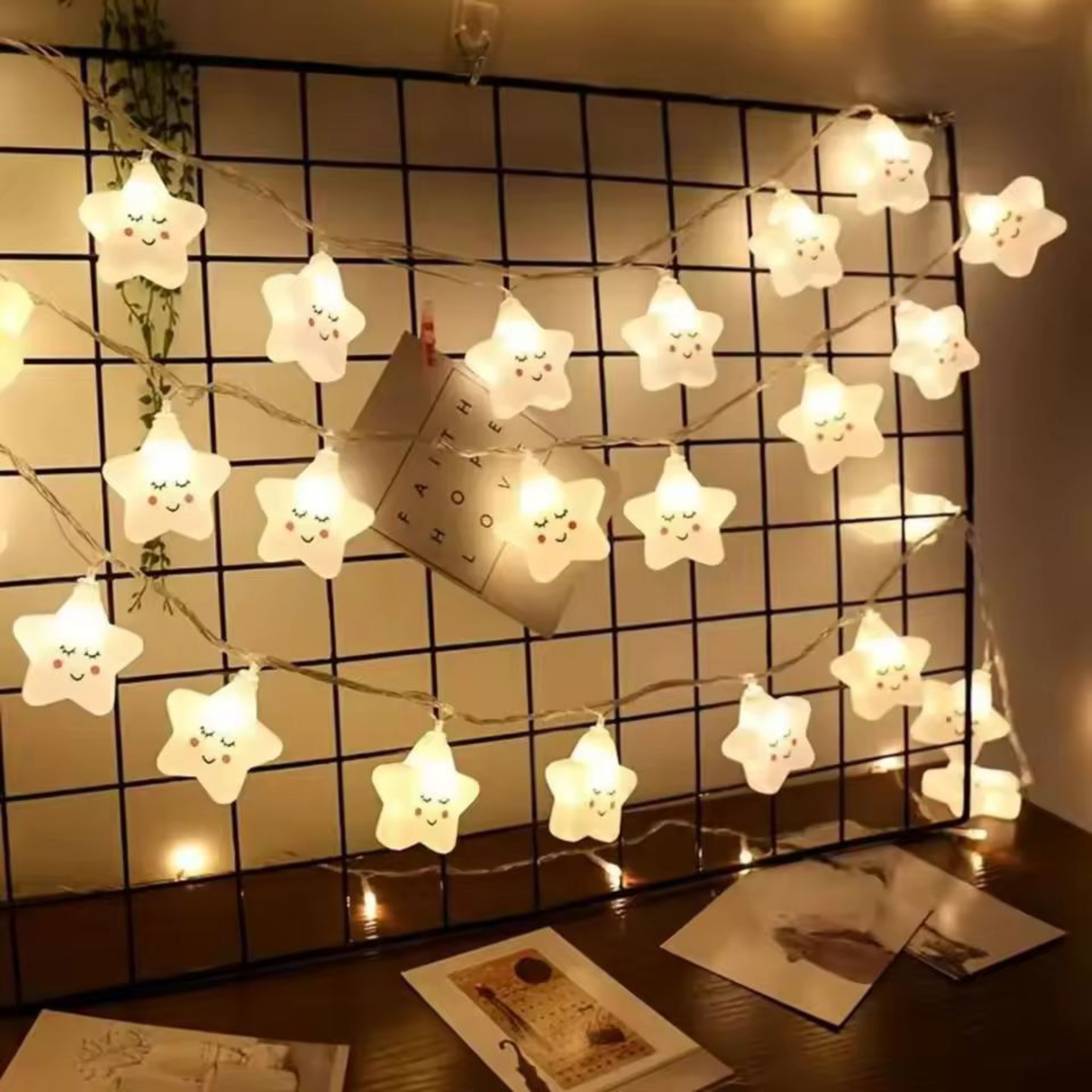 CozyStar BatteryPowered Star LED String Lights 2