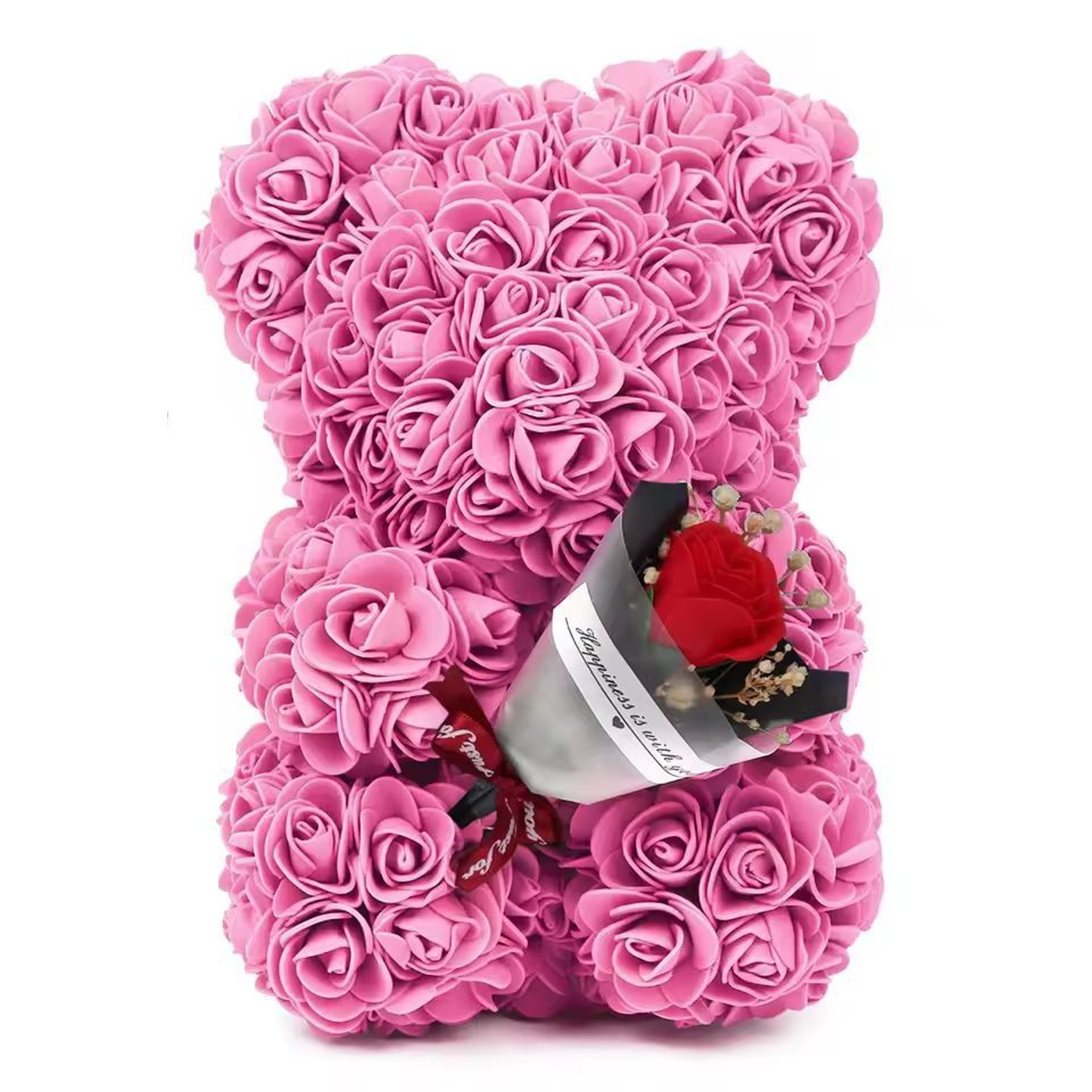 Eternal Rose Teddy Gift Bear  25m BloomFilled Decorative Keepsake For Meaningful Celebrations 14