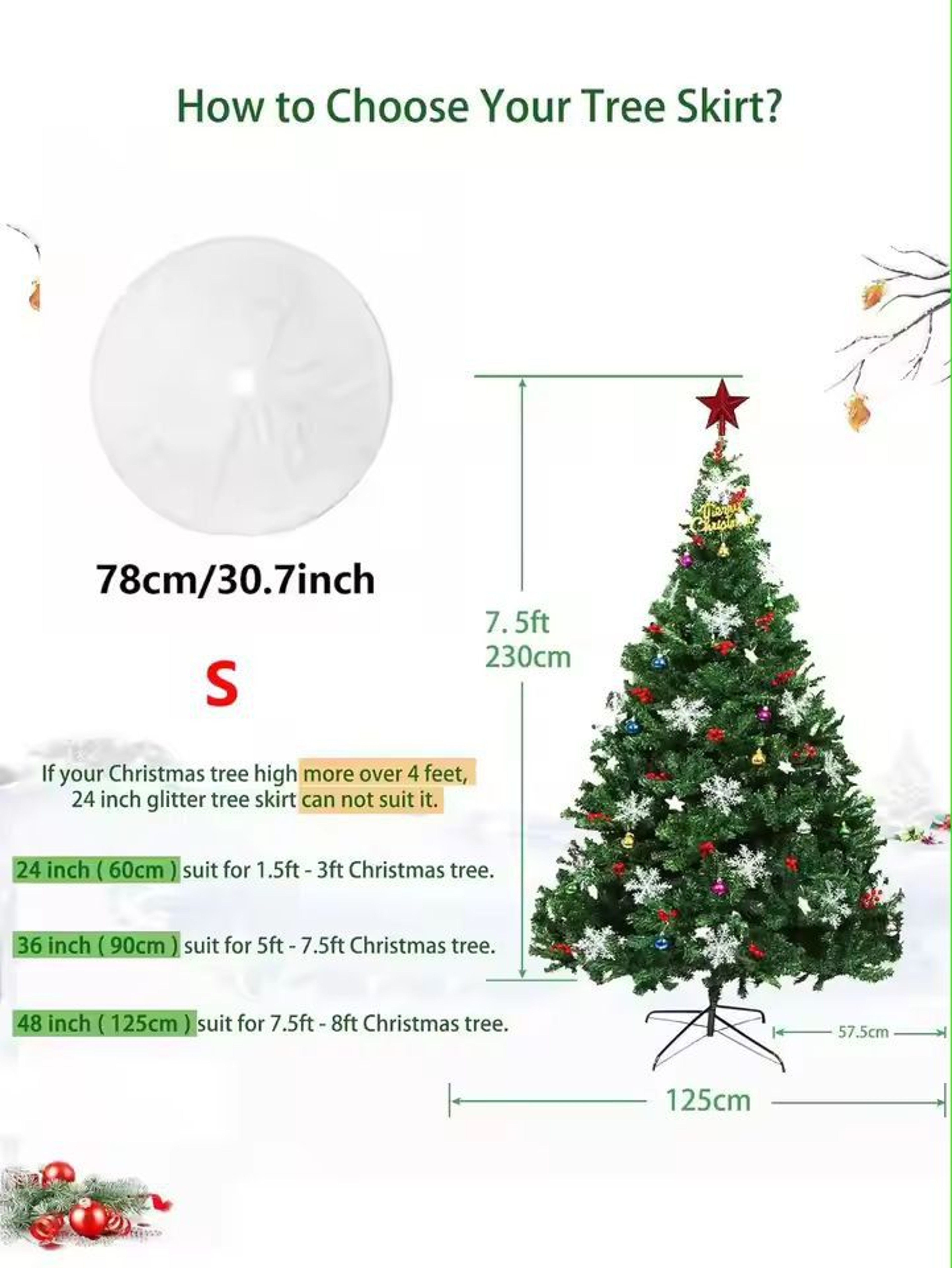 White Plush Christmas Tree Skirt Soft Fluffy Tree Base Cover For Cozy Holiday Decor 6