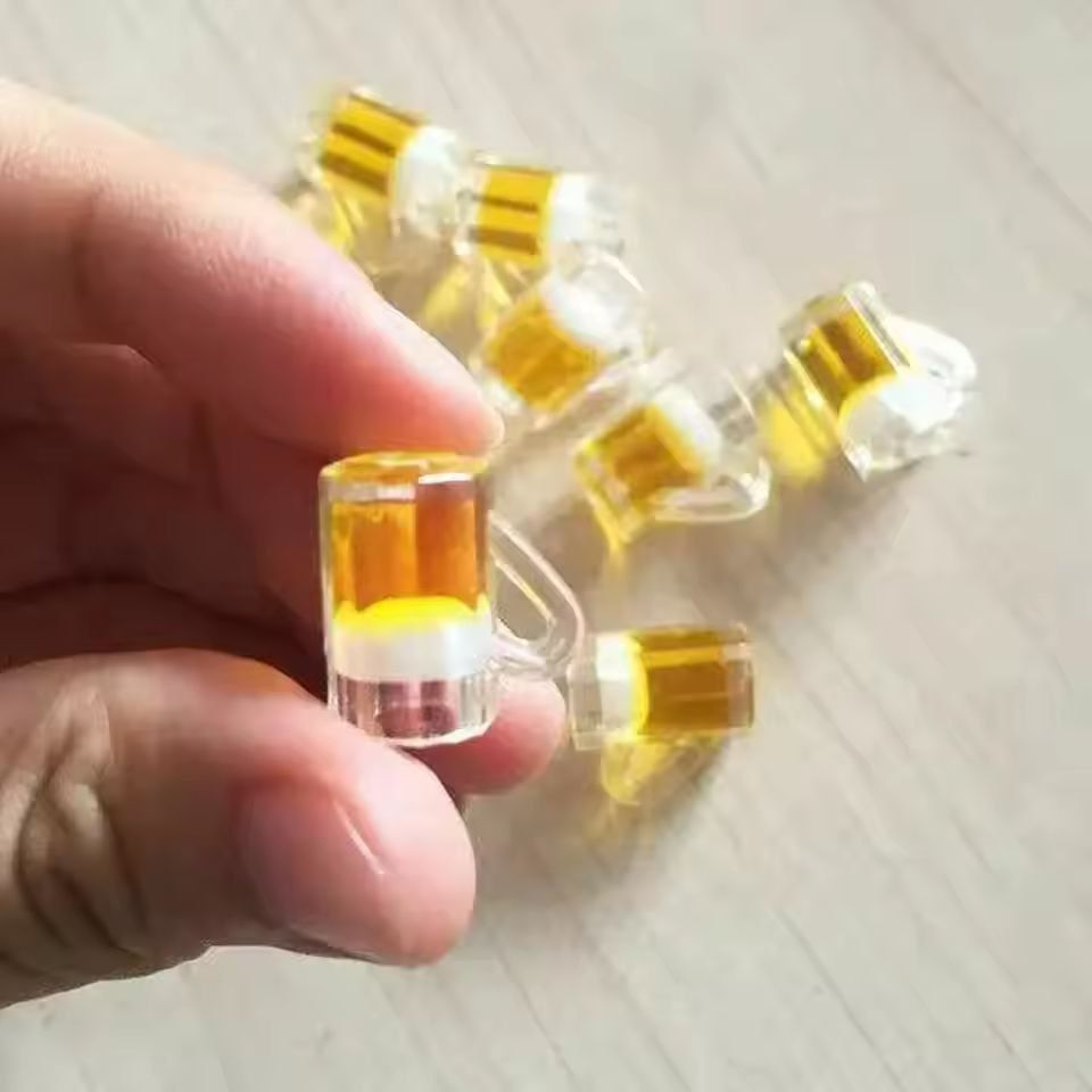 Mini Scale Dollhouse Beer Mug Set  Tiny Kitchen Cup Accessories 510 Pcs 3