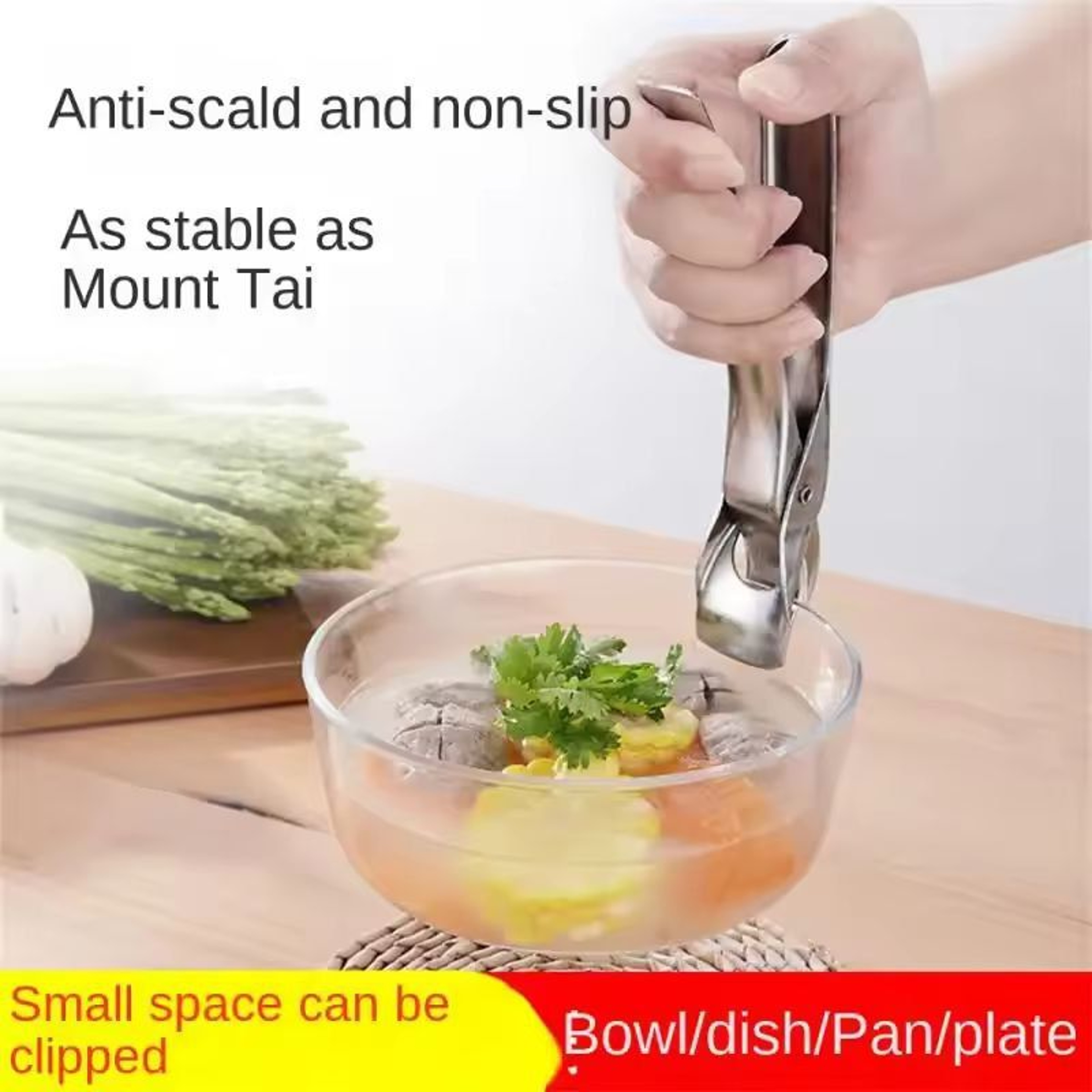 Premium Kitchen AntiScald Plate  Bowl Gripper Clamp 3