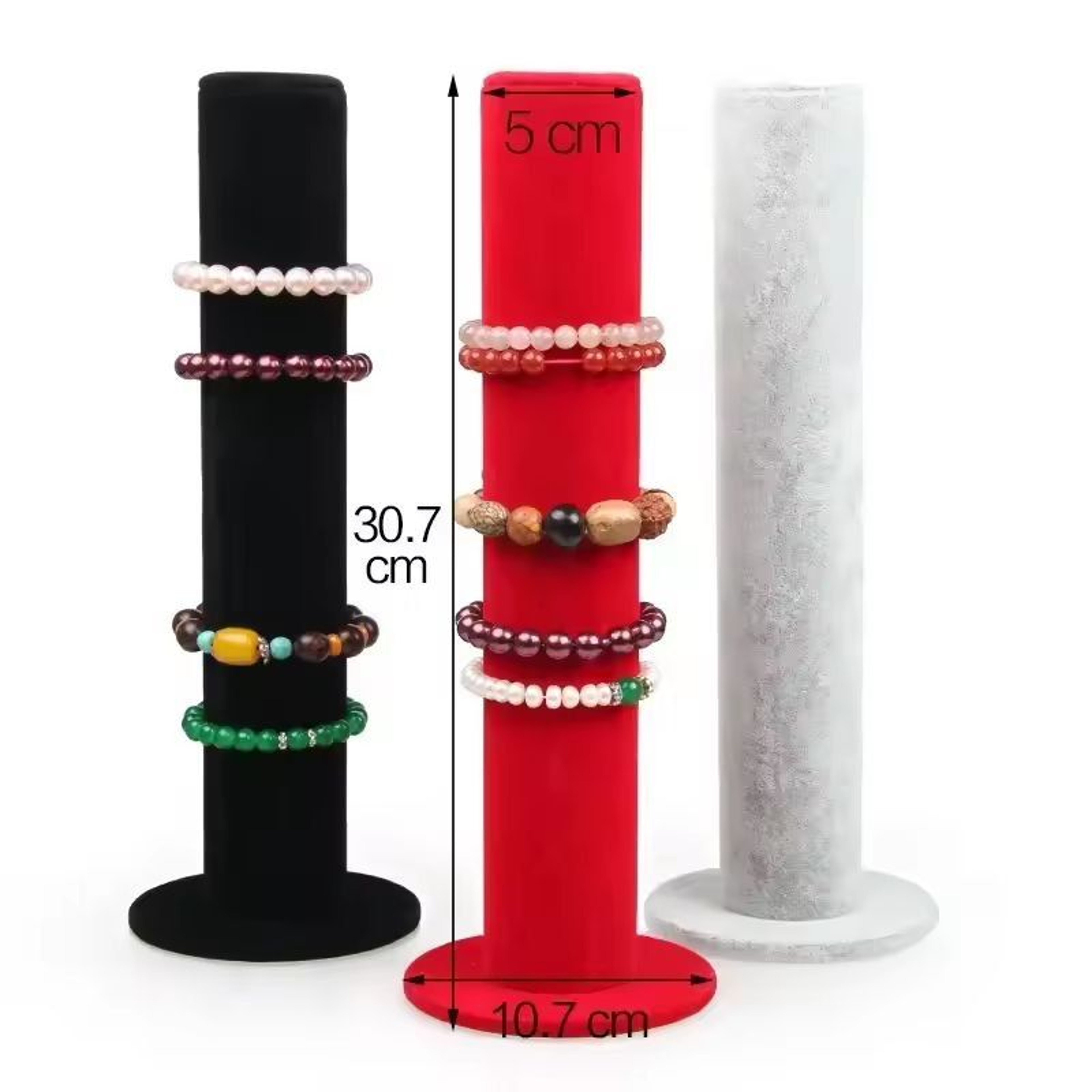 Velvet Jewelry Display Stand  Elegant Bracelet Holder  MultiPurpose Storage Rack 0