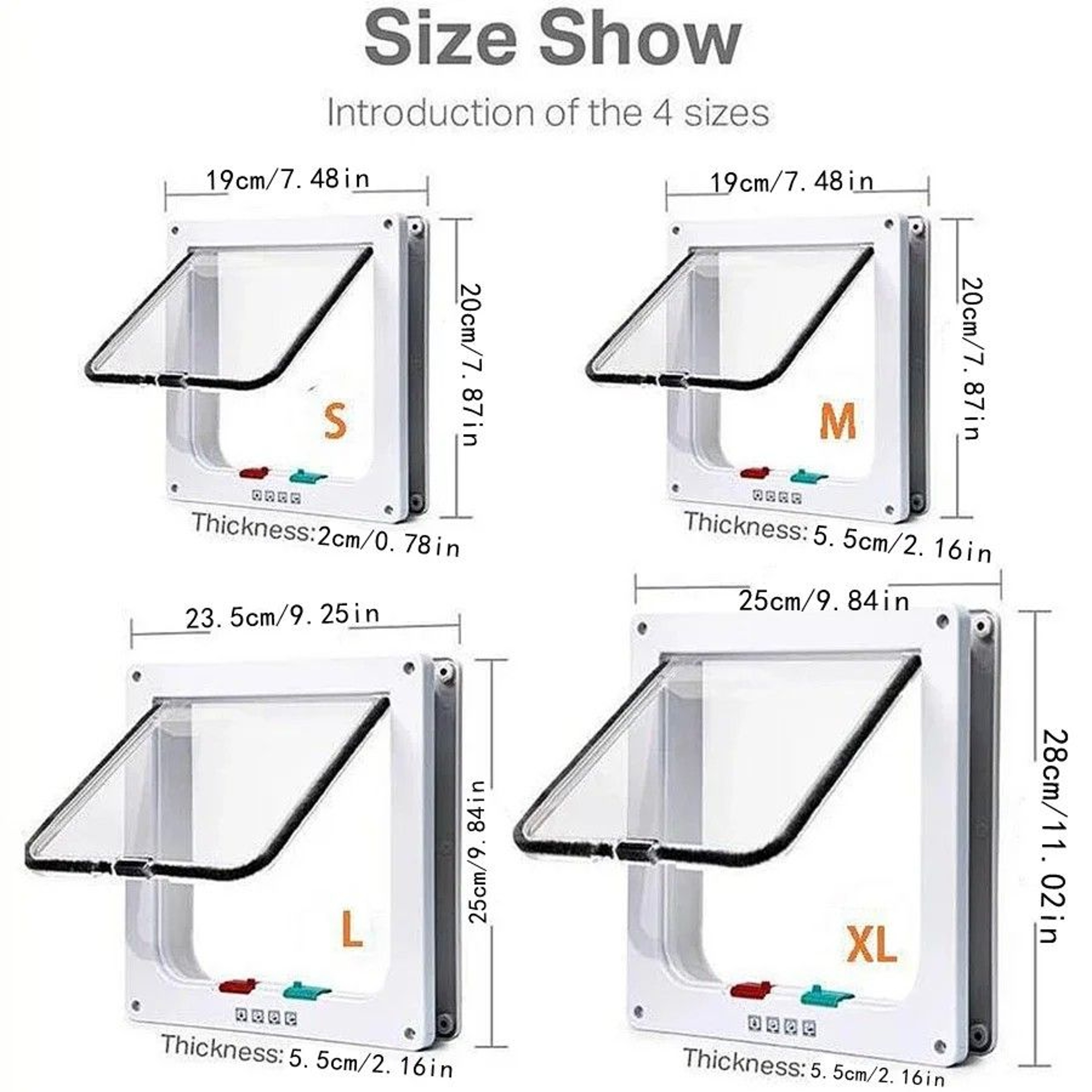 SmartTwoWay Pet Door  Secure Cat  Dog Flap For Easy Entry  Exit 6