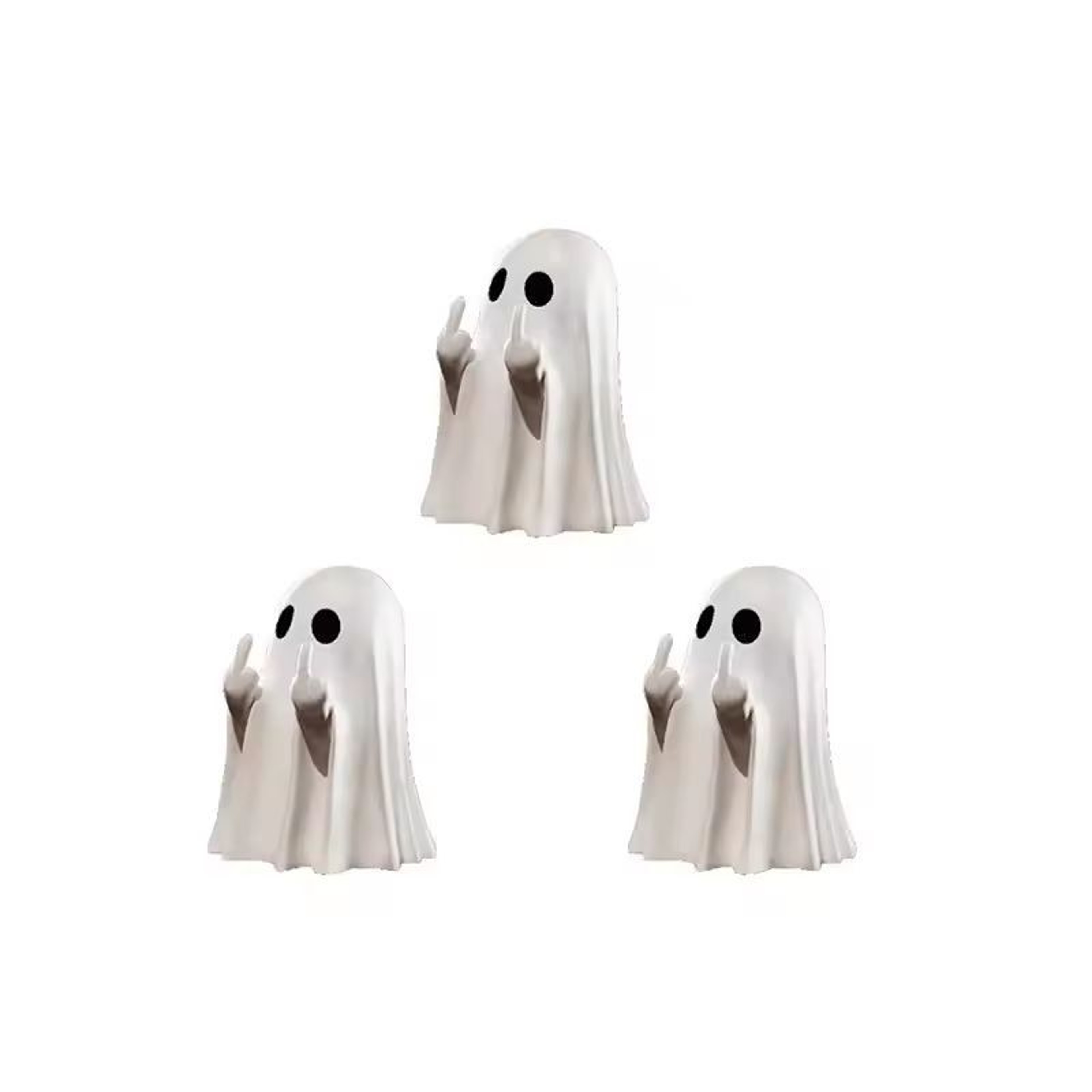 Mini Resin Ghost Middle Finger Statue  Unique Funny Home Ornament  Party Decor 9
