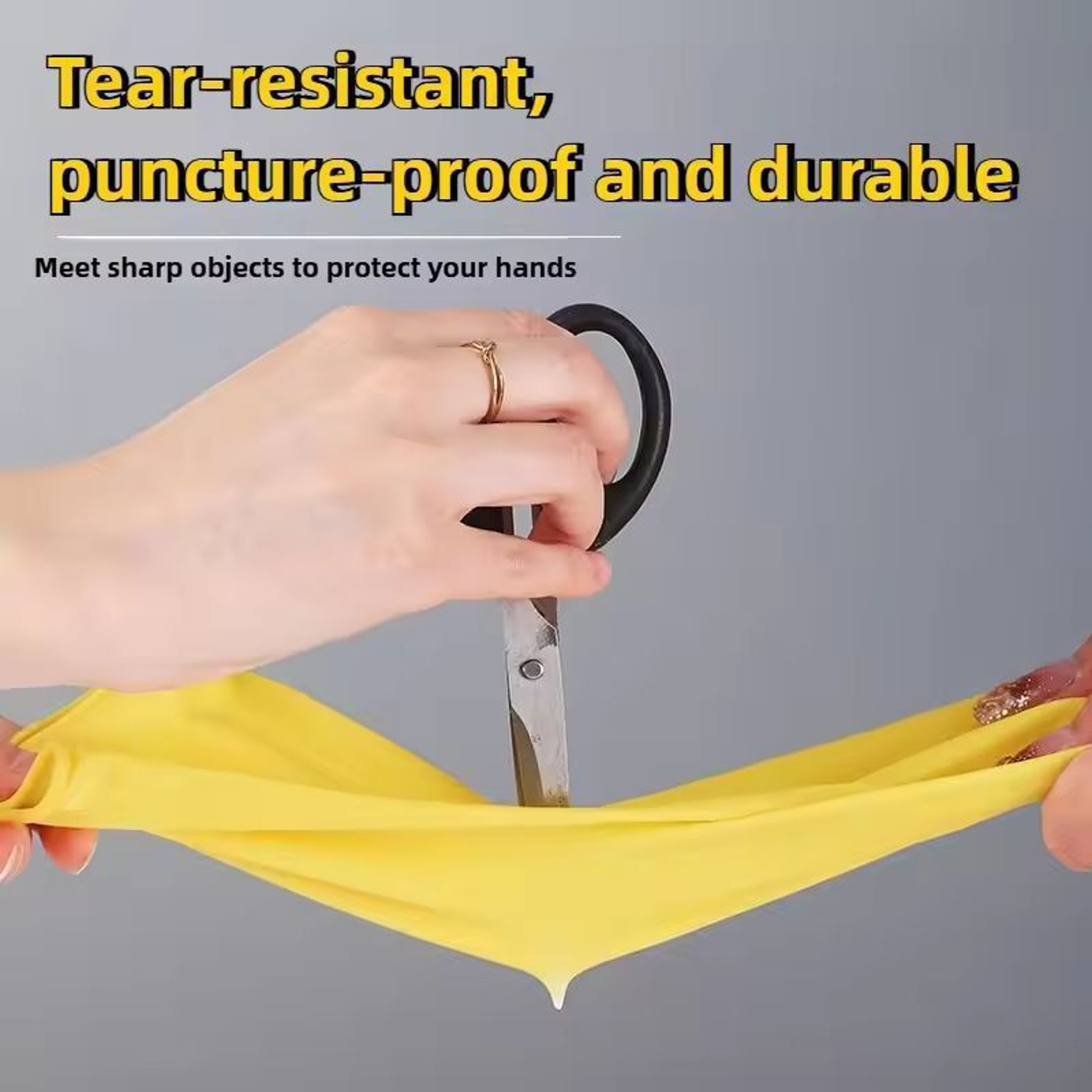 Durable Waterproof Latex Household Gloves  HeavyDuty Dishwashing  Home Cleaning Gloves 8