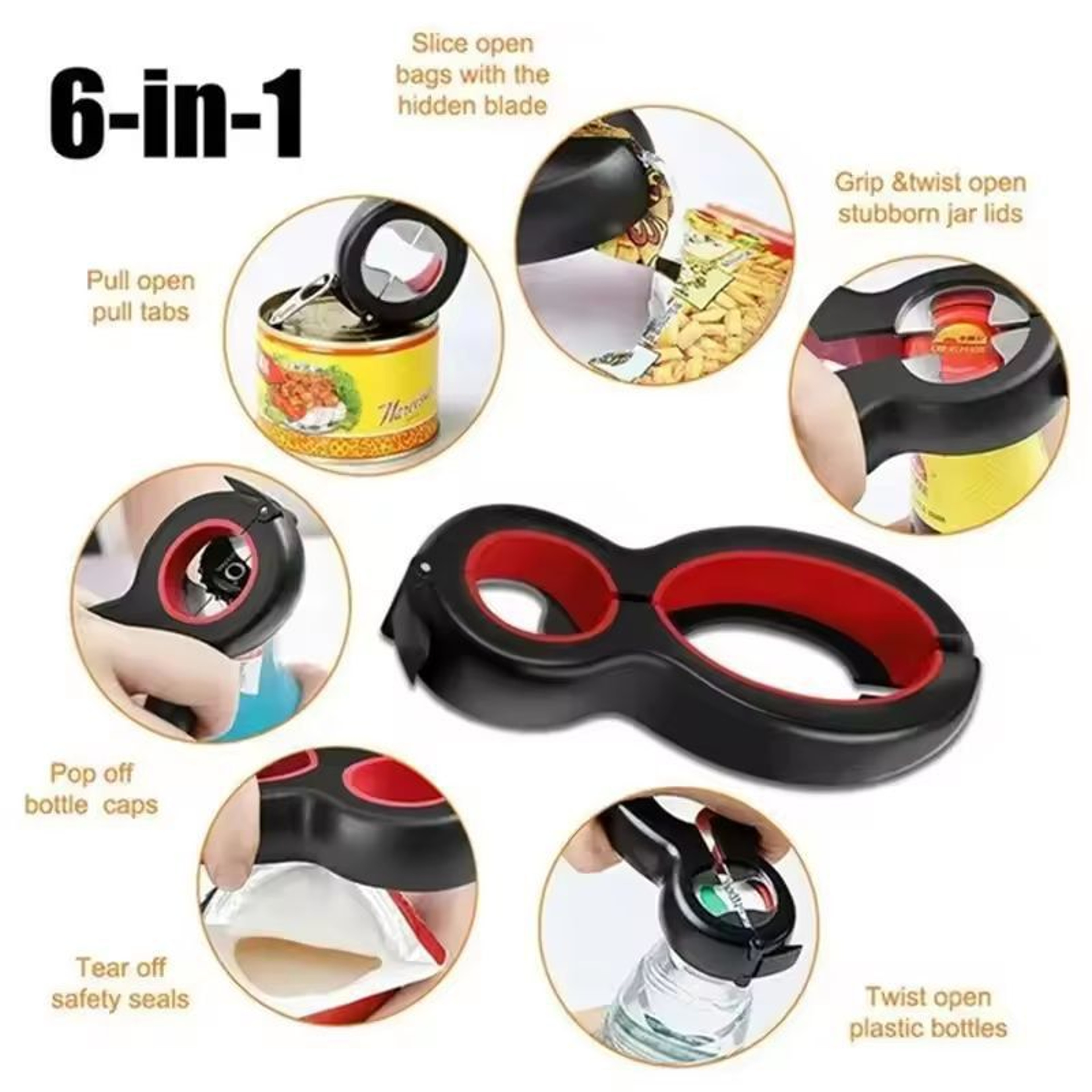 Essential 6in1 AllPurpose Bottle  Jar Opener 0