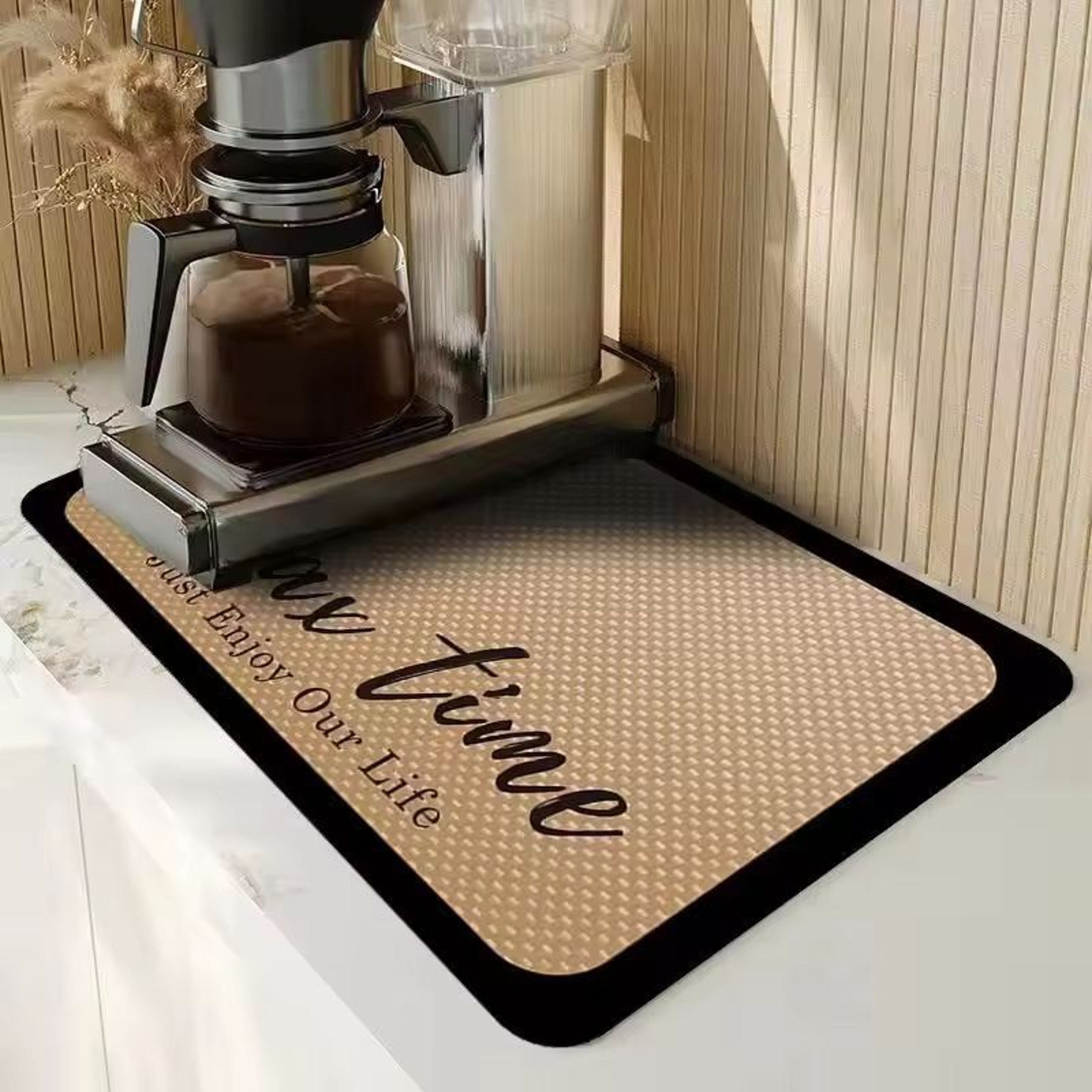 Premium Coffee Machine Mat  AntiFouling WaterAbsorbing Pad 0