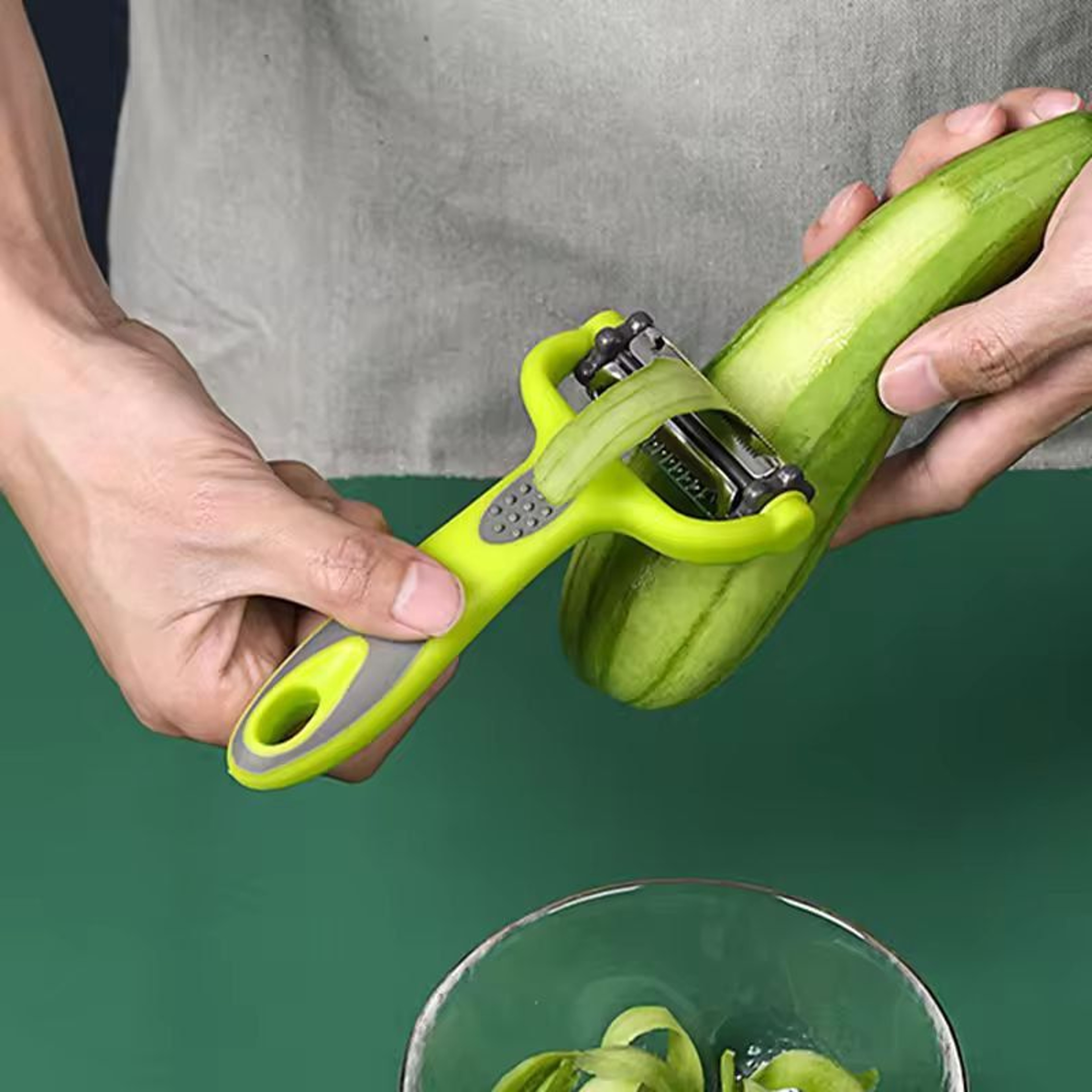 3in1 Pro Vegetable Slicer  Julienne Peeler AllPurpose Carrot Potato  Salad Grater 1