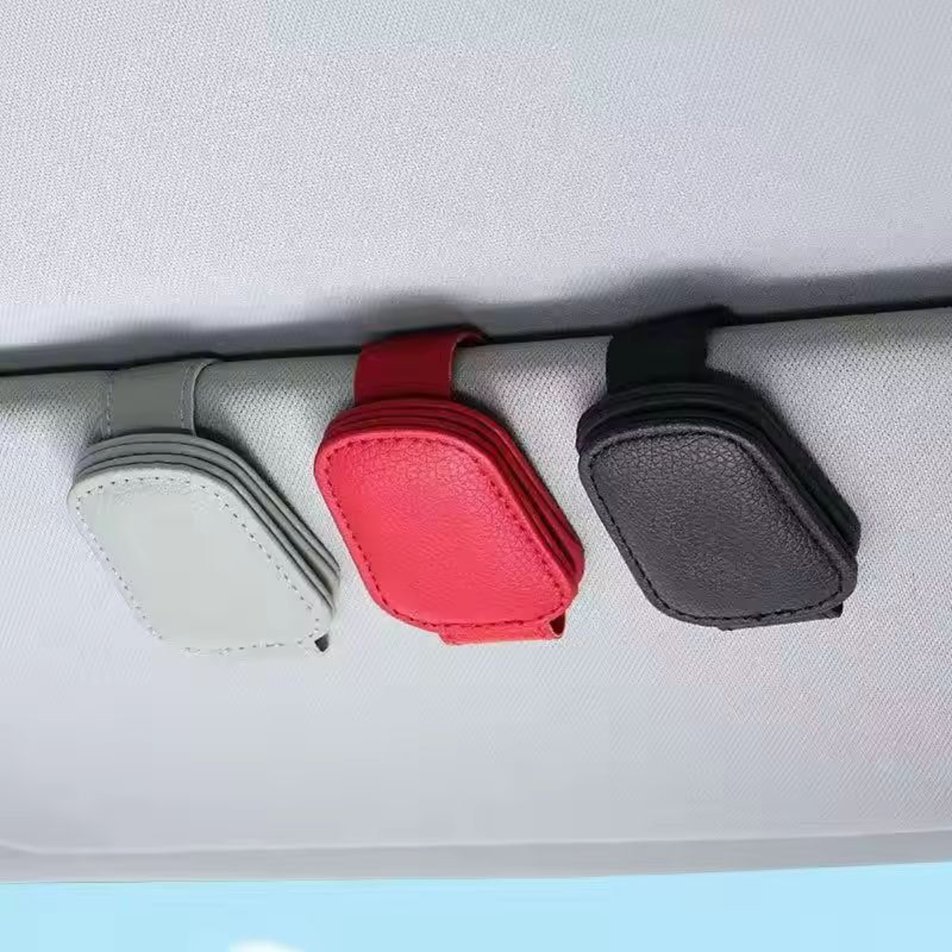 Compact Universal Car Visor Organizer Clip  Easy Sunglasses  Ticket Holder 0